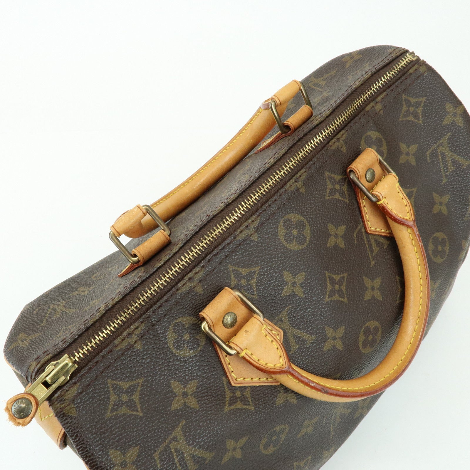 Louis Vuitton Monogram Speedy 30 Boston Bag Hand Bag Brown M41526