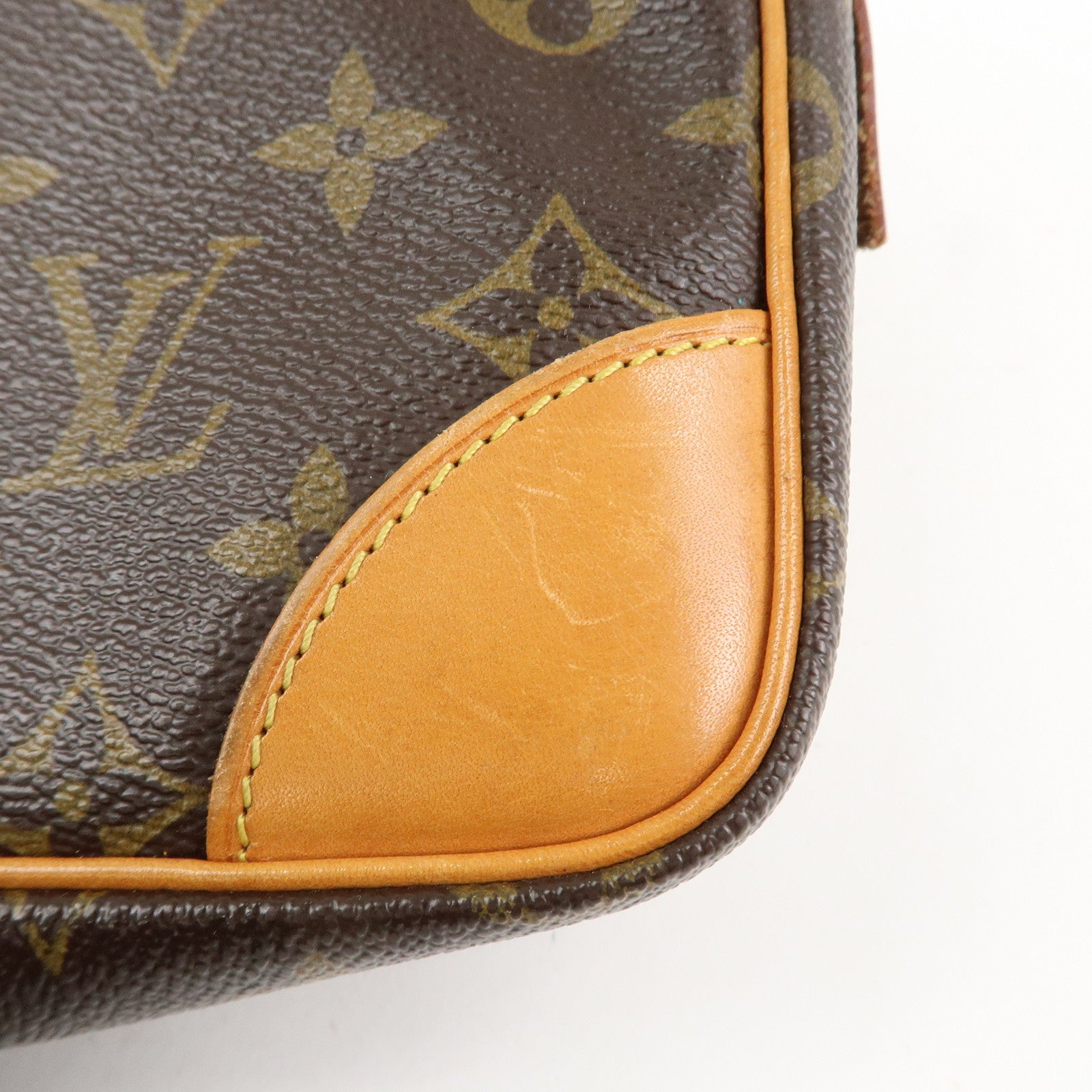 Louis Vuitton Monogram Compiegne 28 Pouch Clutch Bag Brown M51845 Used