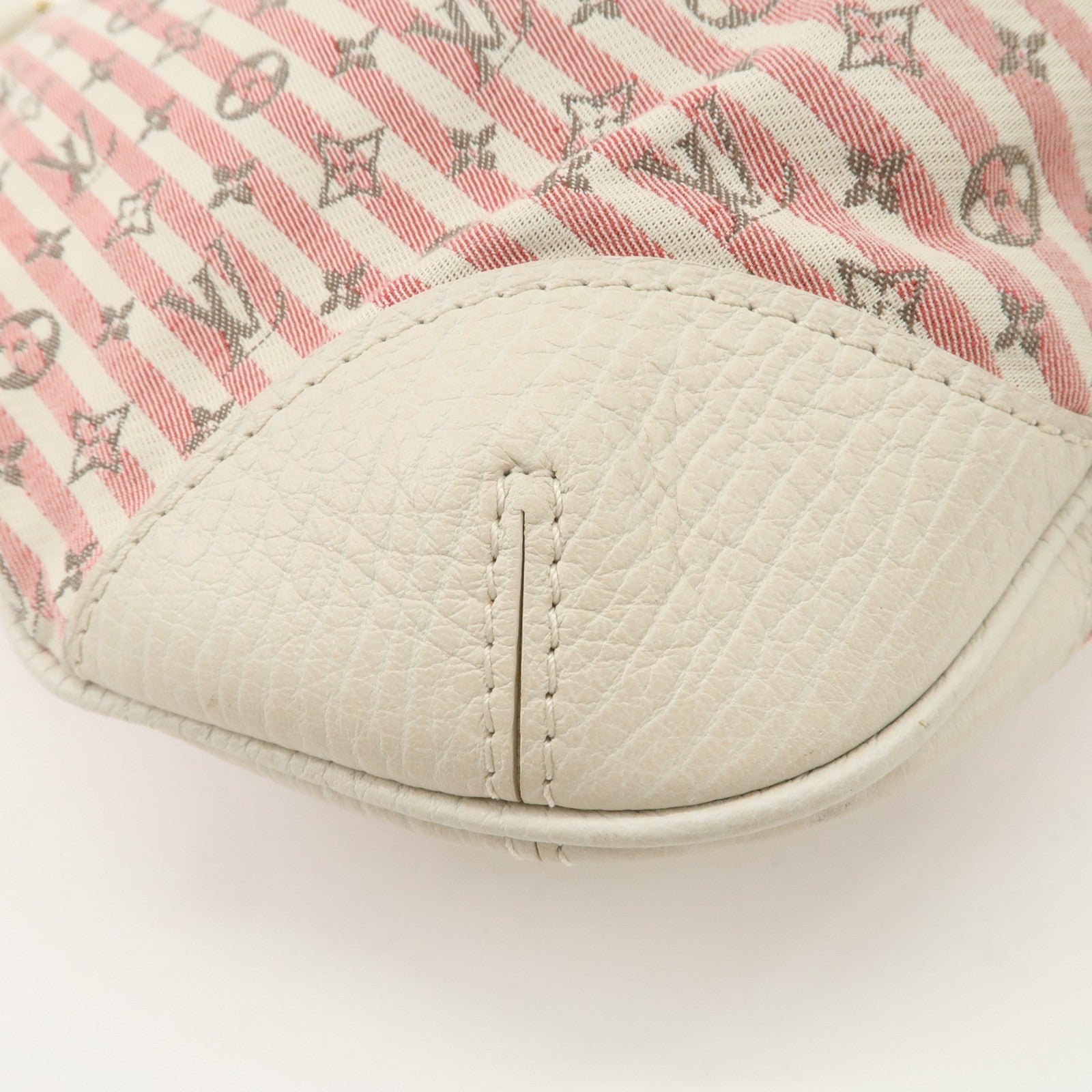 Louis Vuitton Monogram Mini Lin Marina PM 2Way Bag Pink M95495 Used