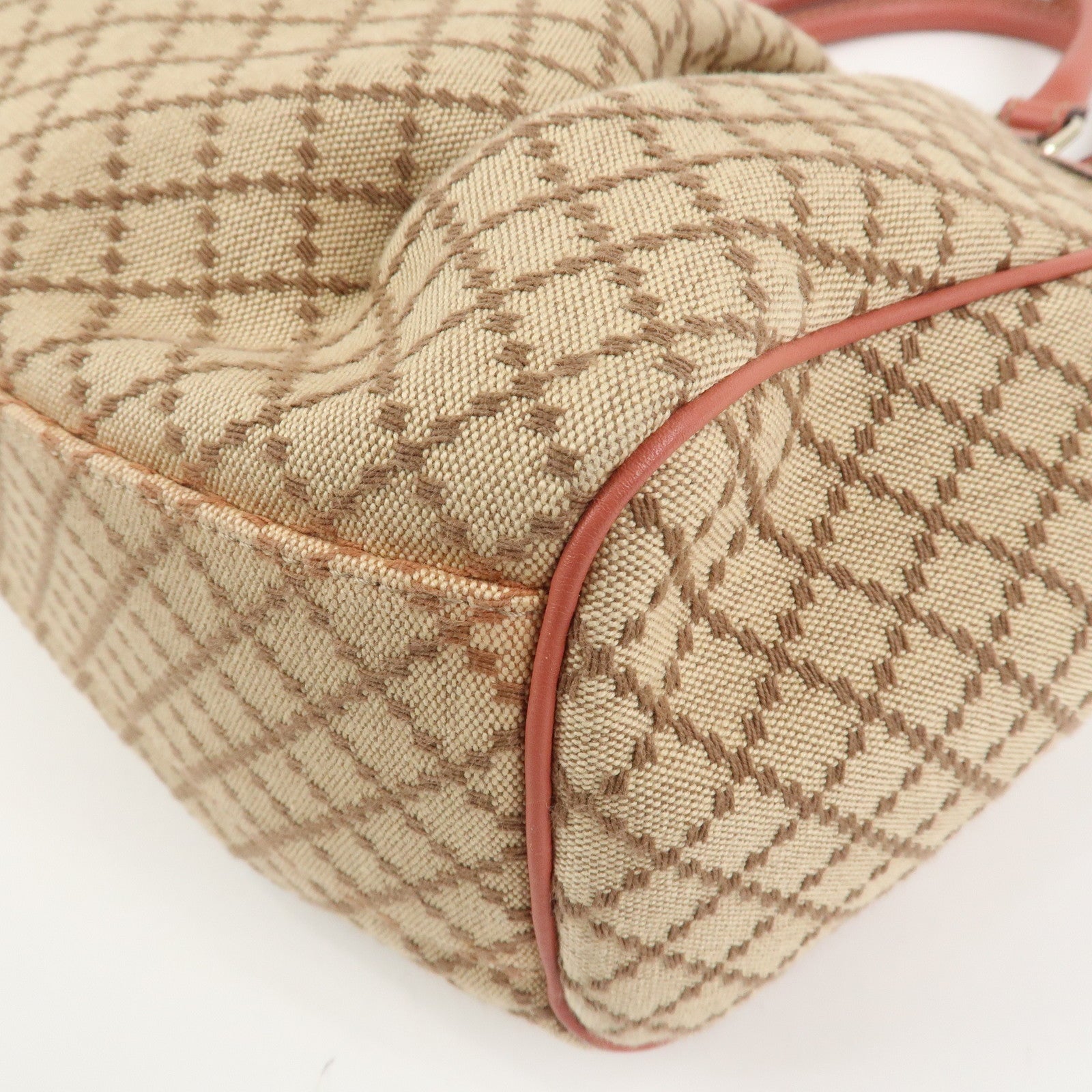 GUCCI Diamante Sukey Interlocking G Tote Bag Hand Bag Brown 211944