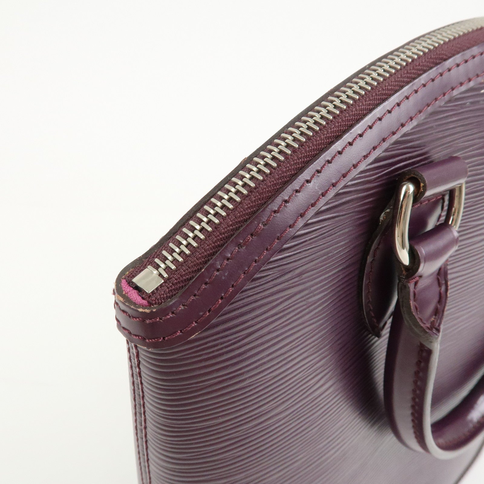 Louis Vuitton Epi Lockit PM Tote Bag Hand Bag Cassis M4229K