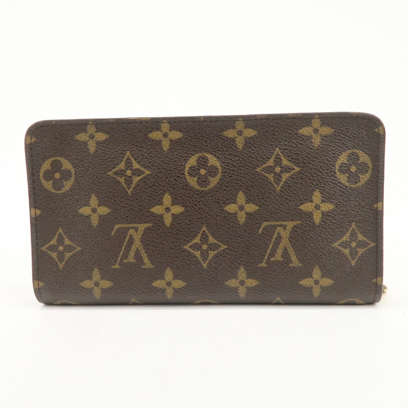 Louis Vuitton Monogram Porte Monnaie Zippy Long Wallet Brown M61727 Used