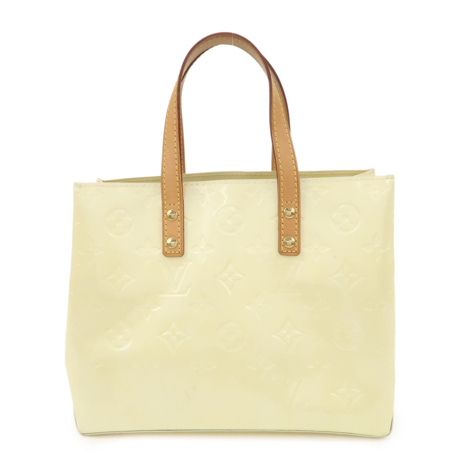 Louis Vuitton Monogram Vernis Lead PM Hand Bag Perle M91336 Used
