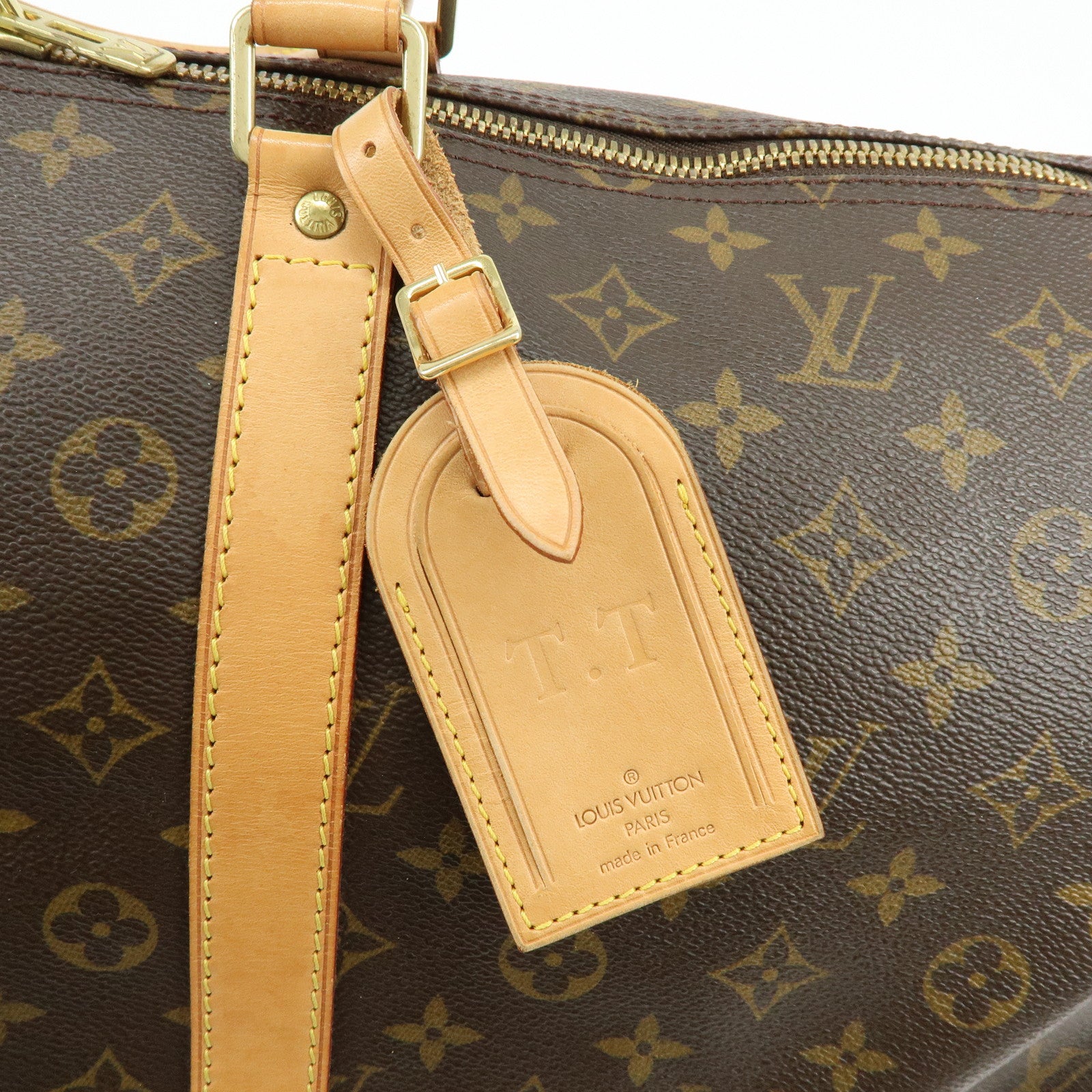 Louis Vuitton Monogram Keep All Bandouliere 55 Boston Bag M41414