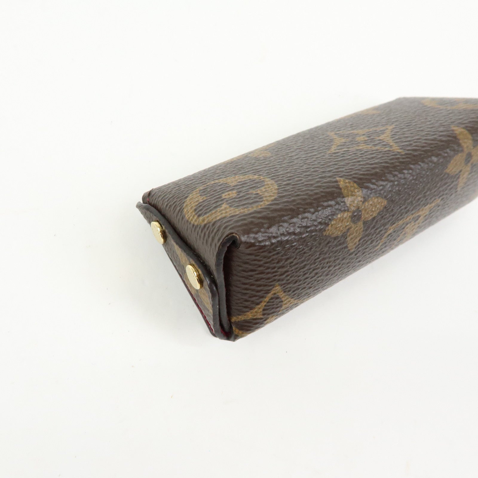 Louis Vuitton Monogram Pochette Rivette Lip Case Fushia M61473