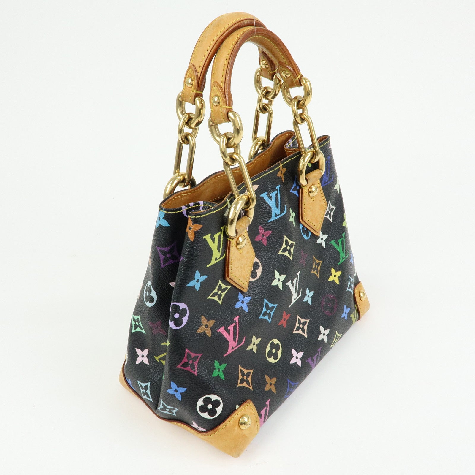 Louis Vuitton Monogram Multicolor Audra Hand Bag Noir Black M40048