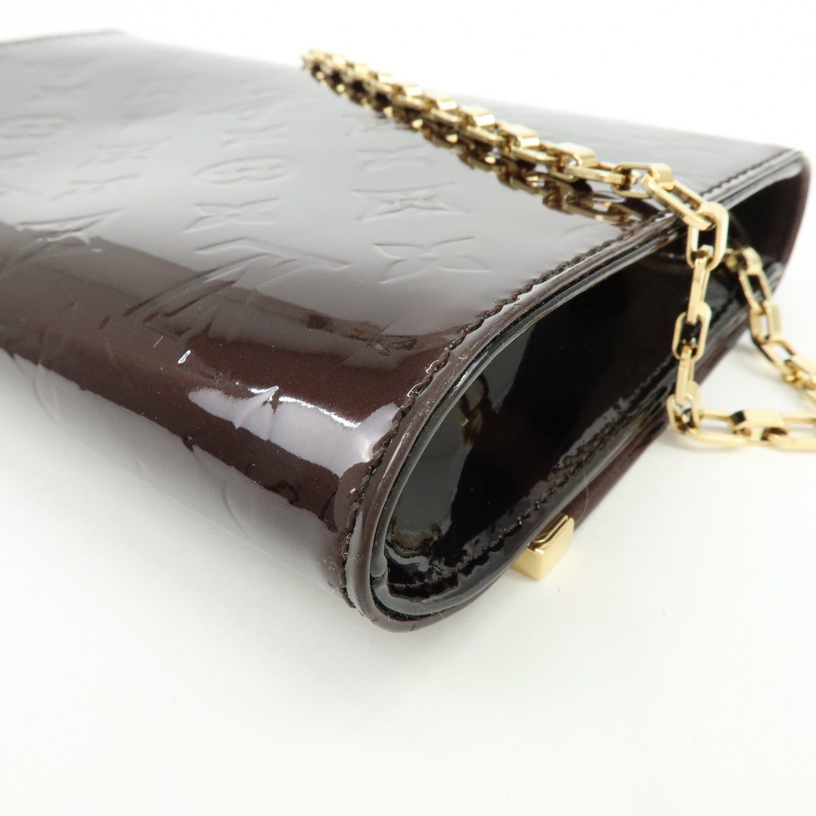 Louis Vuitton Monogram Vernis  クラッチ アナ Style Amarante M90093