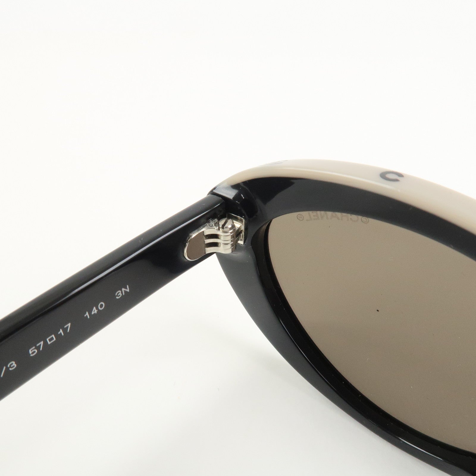 CHANEL Plastic Sunglasses Black 5416-A c.534/3 57□17 140 3N