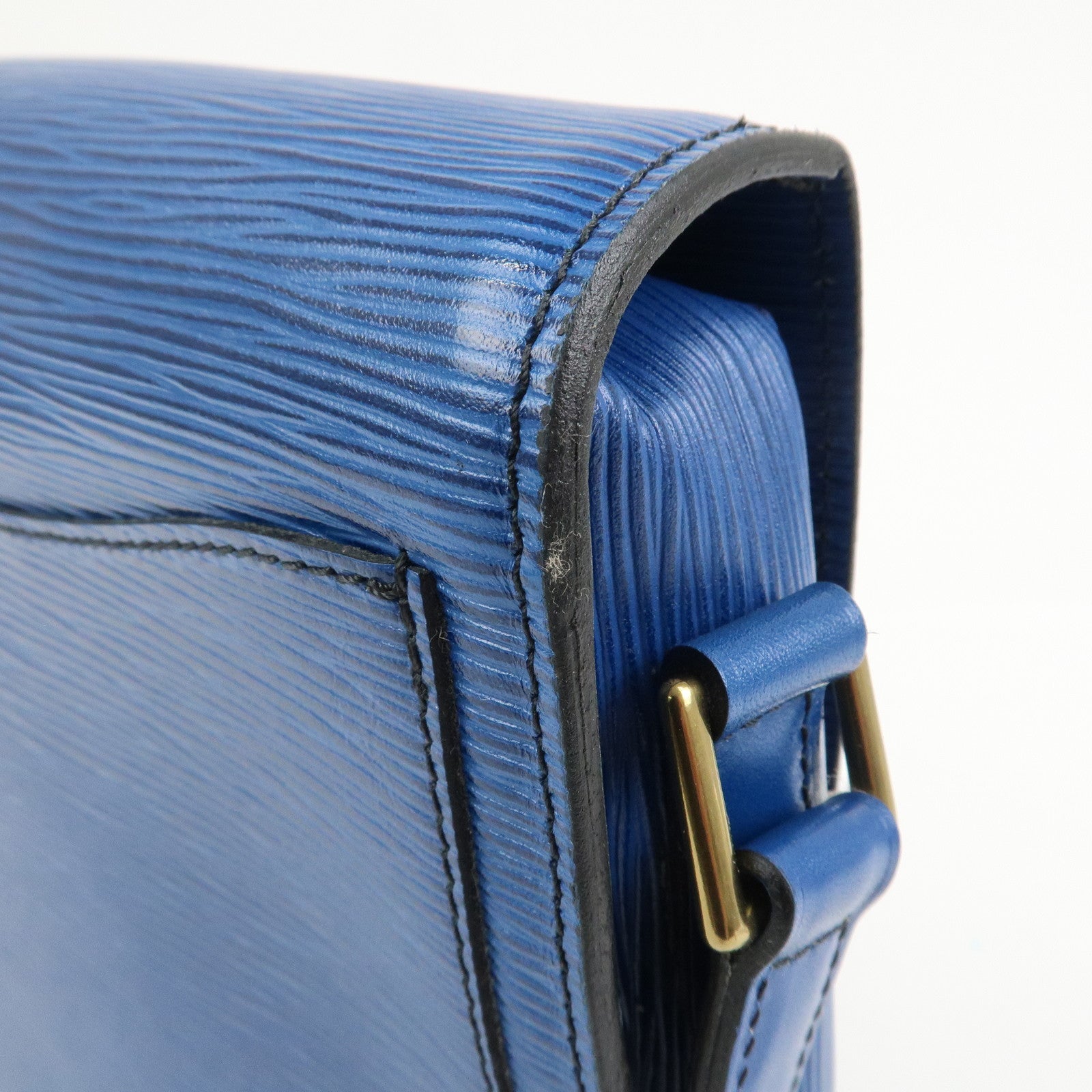 Louis Vuitton Epi Saint Cloud Shoulder Bag Toledo Blue M52195