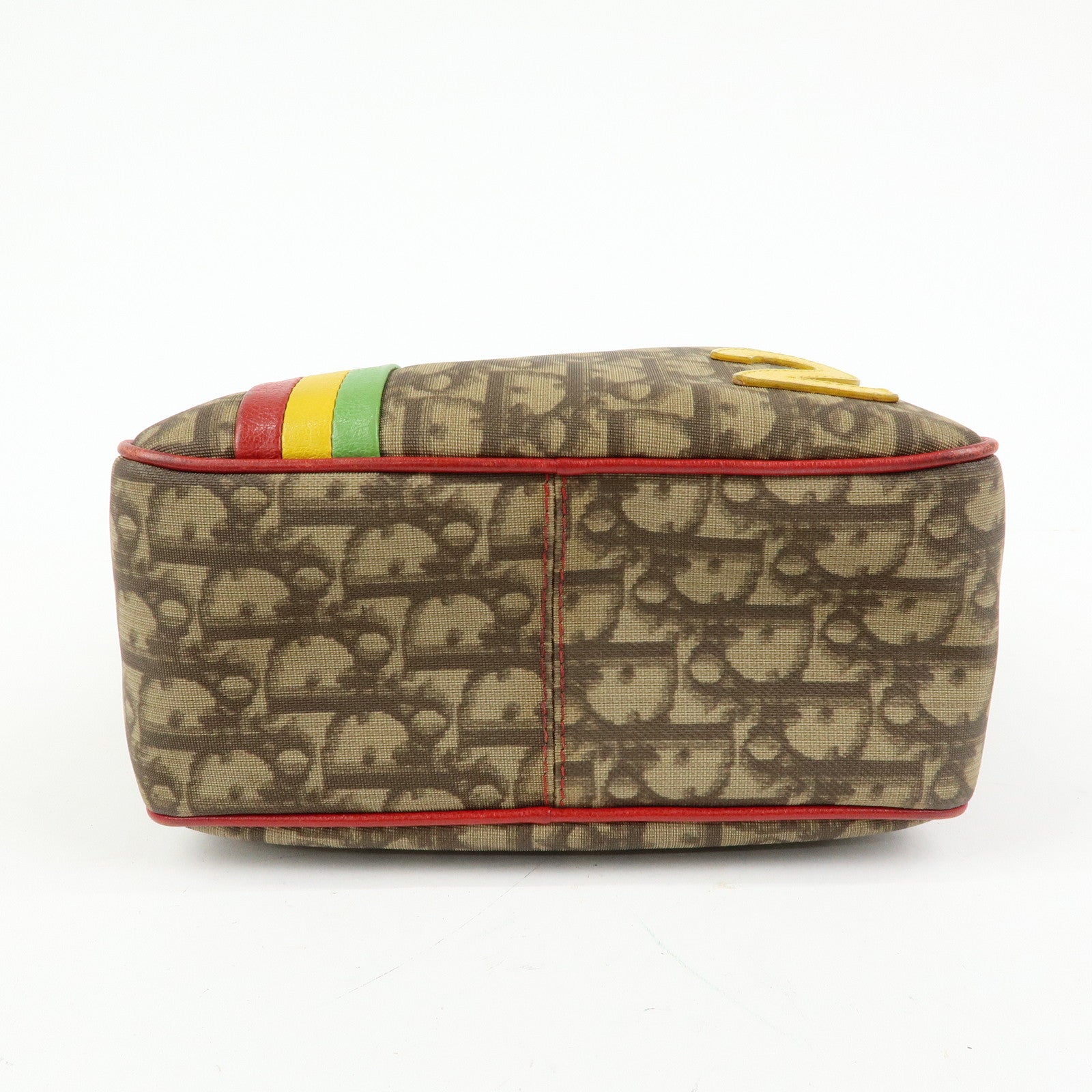 Christian Dior Rasta Trotter PVC Leather Shoulder Bag Brown