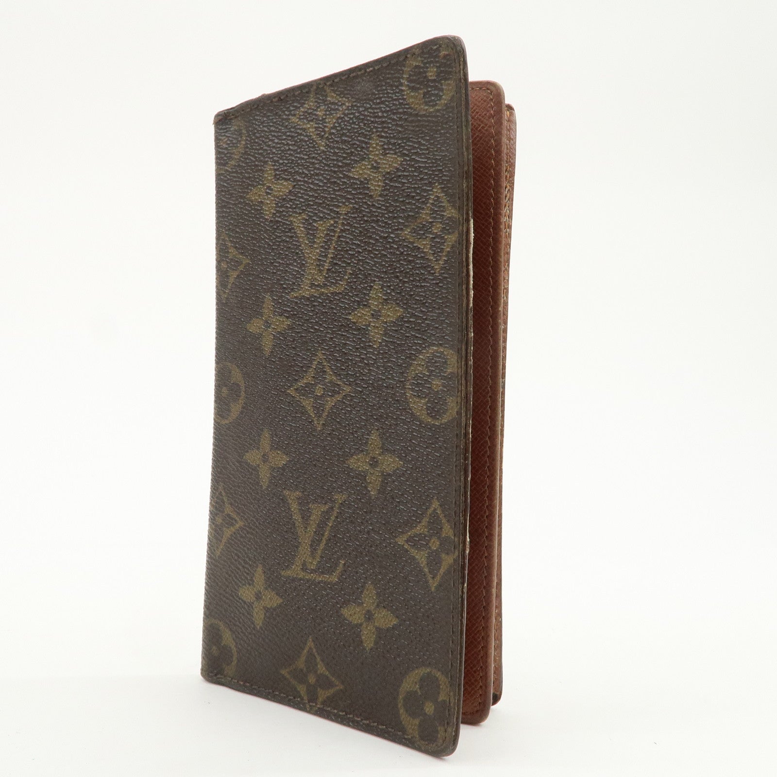 Louis Vuitton Monogram Set of 2 Long Wallets Brown M61734 M60825