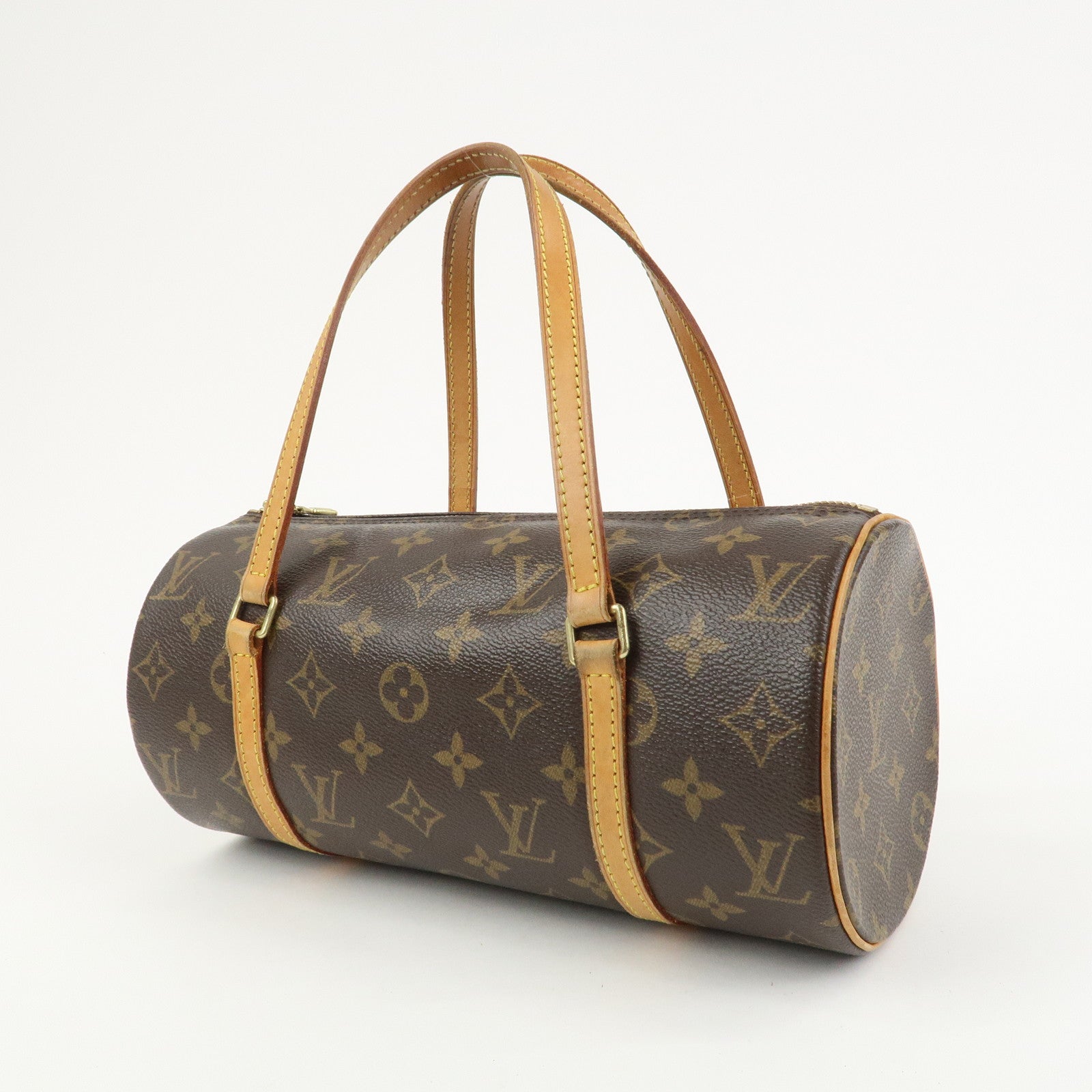 Louis Vuitton Monogram Papillon 26 Hand Bag Brown M51386