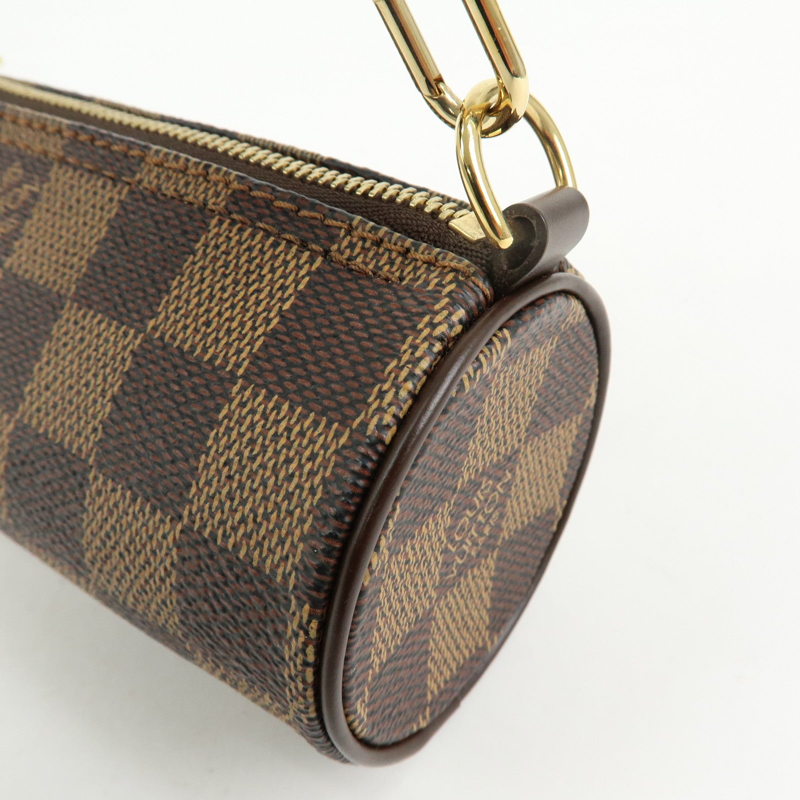 Louis Vuitton Damier Ebene Mini Pouch for Papillon Bag Brown