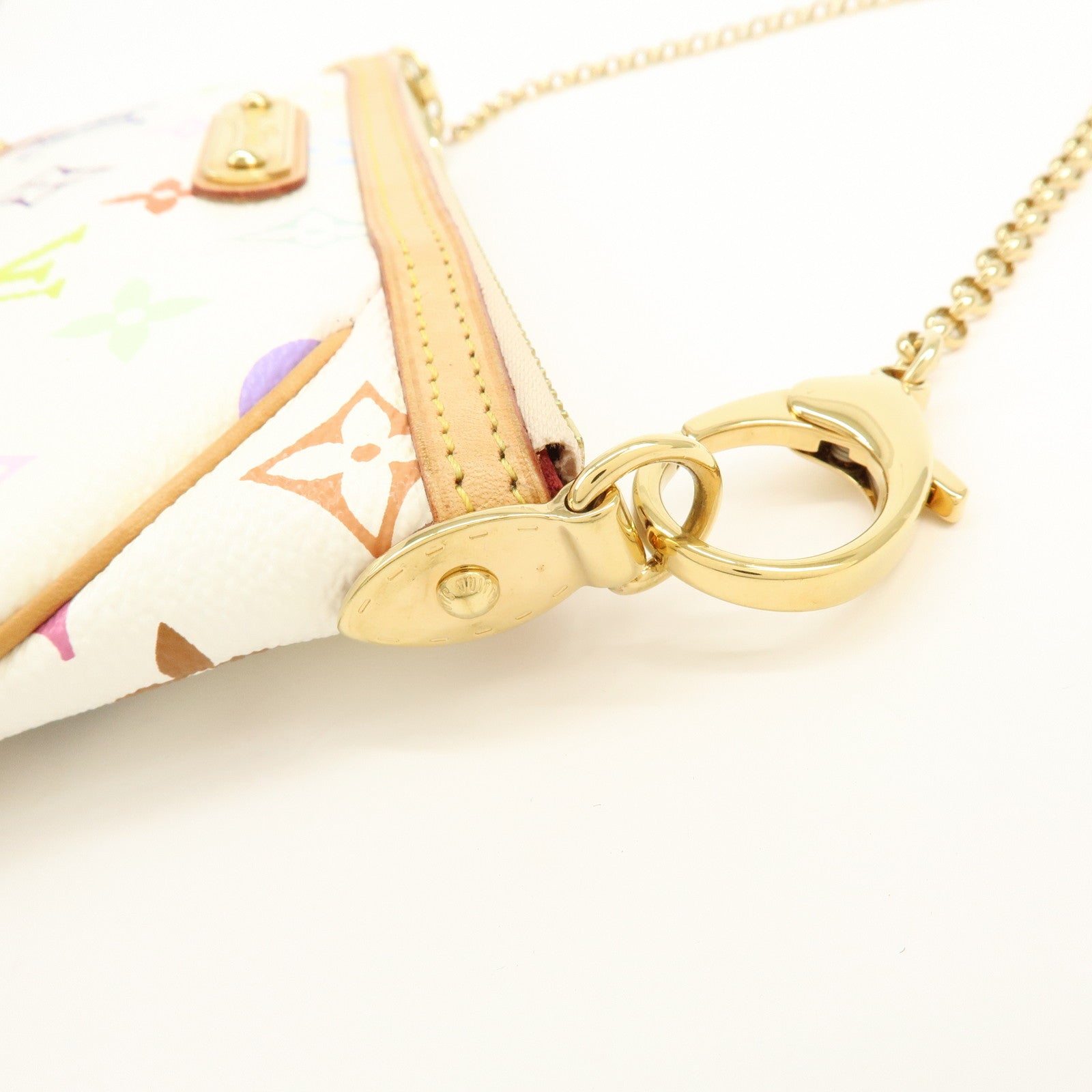 Louis Vuitton Monogram Multicolor Pochette Milla MM Blanc M60096