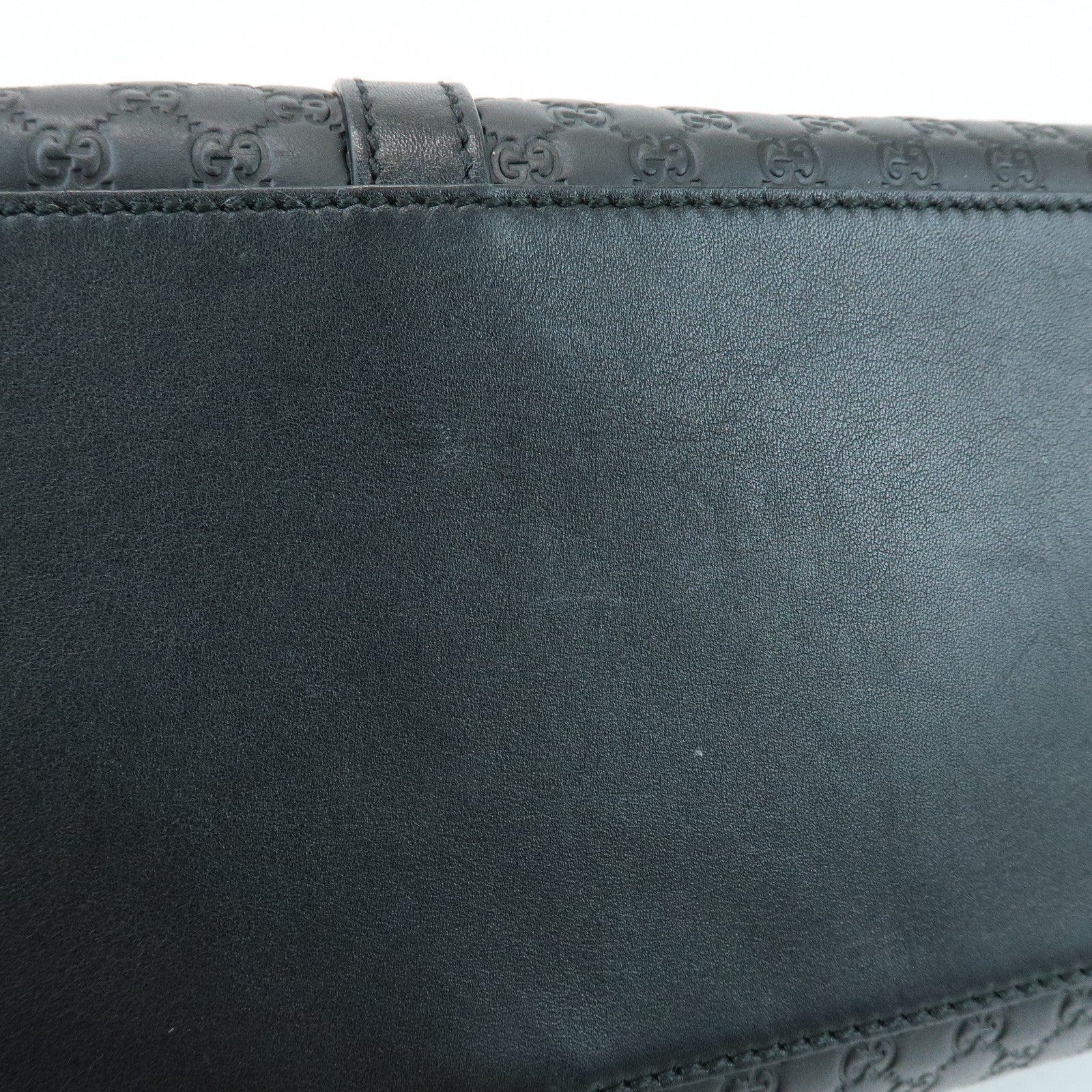 GUCCI Guccissima Leather 2Way Bag Hand Bag Tote Bag Black 449656