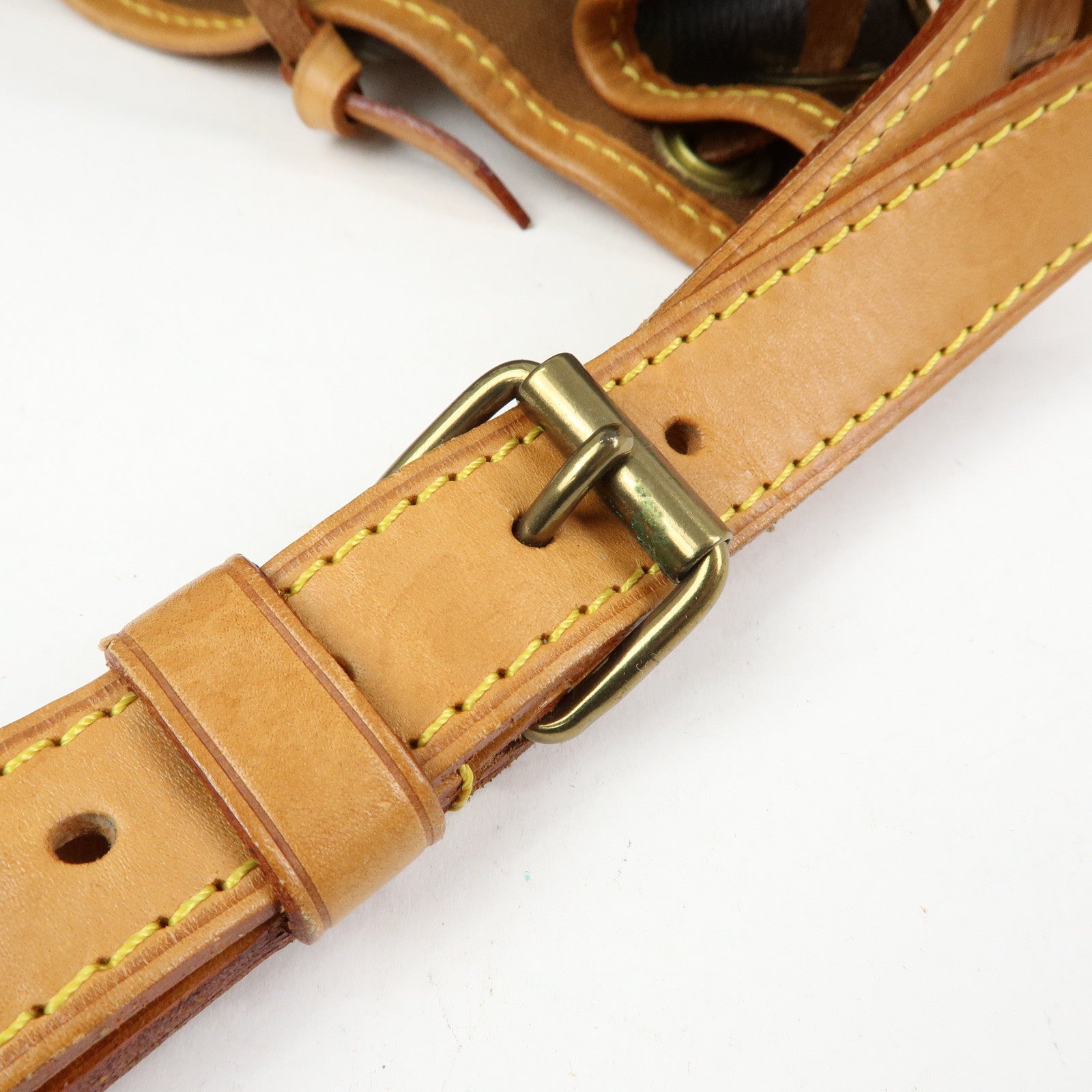 Louis Vuitton Monogram Canvas Leather Noe Shoulder Bag Brown M42224