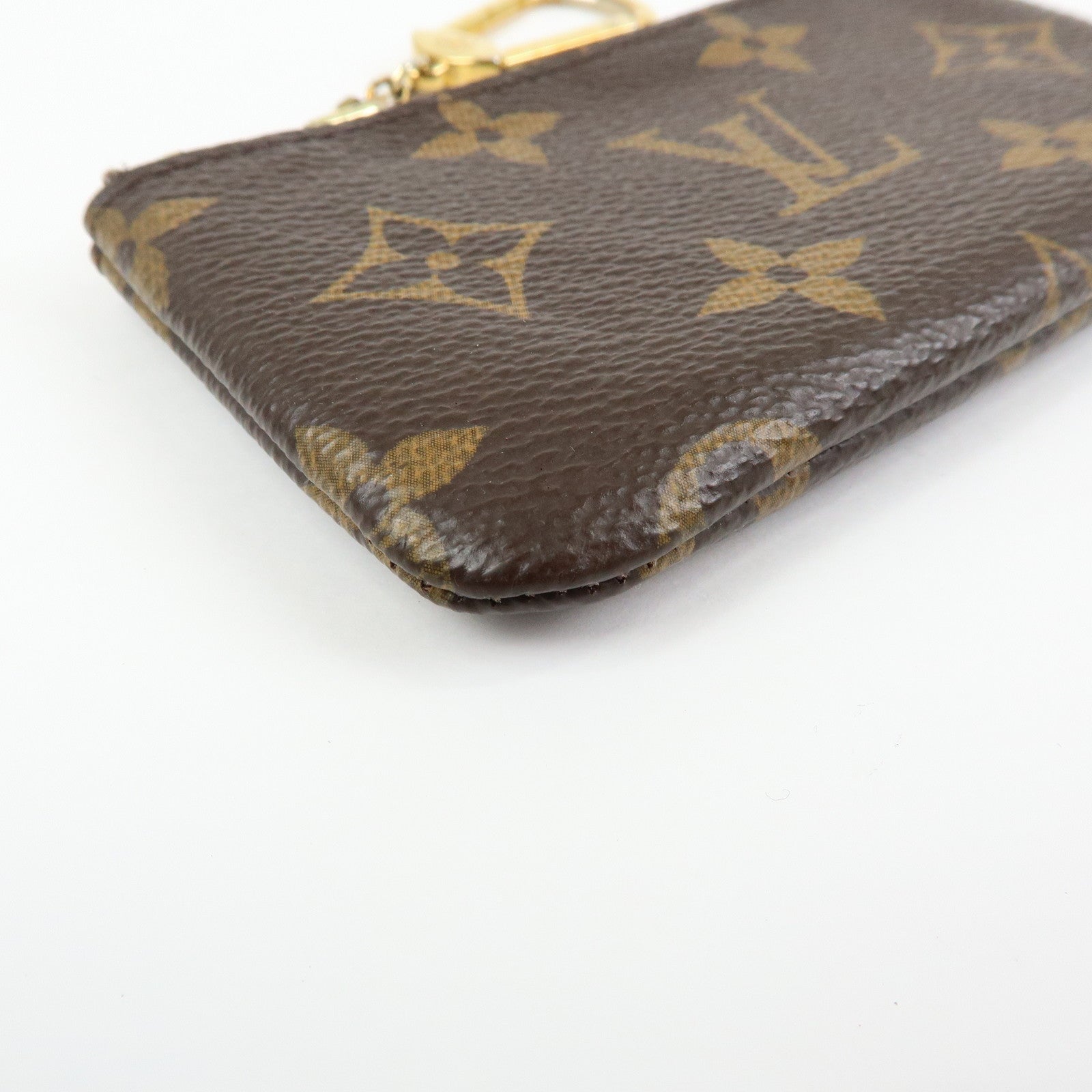 Louis Vuitton Monogram Pochette Cles Coin Case Key Case  M62650