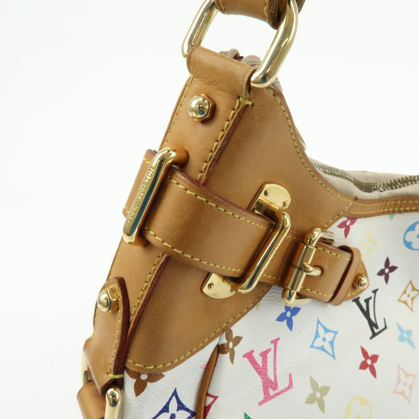 Louis Vuitton Monogram Multicolor Greta Shoulder Bag Blanc M40195