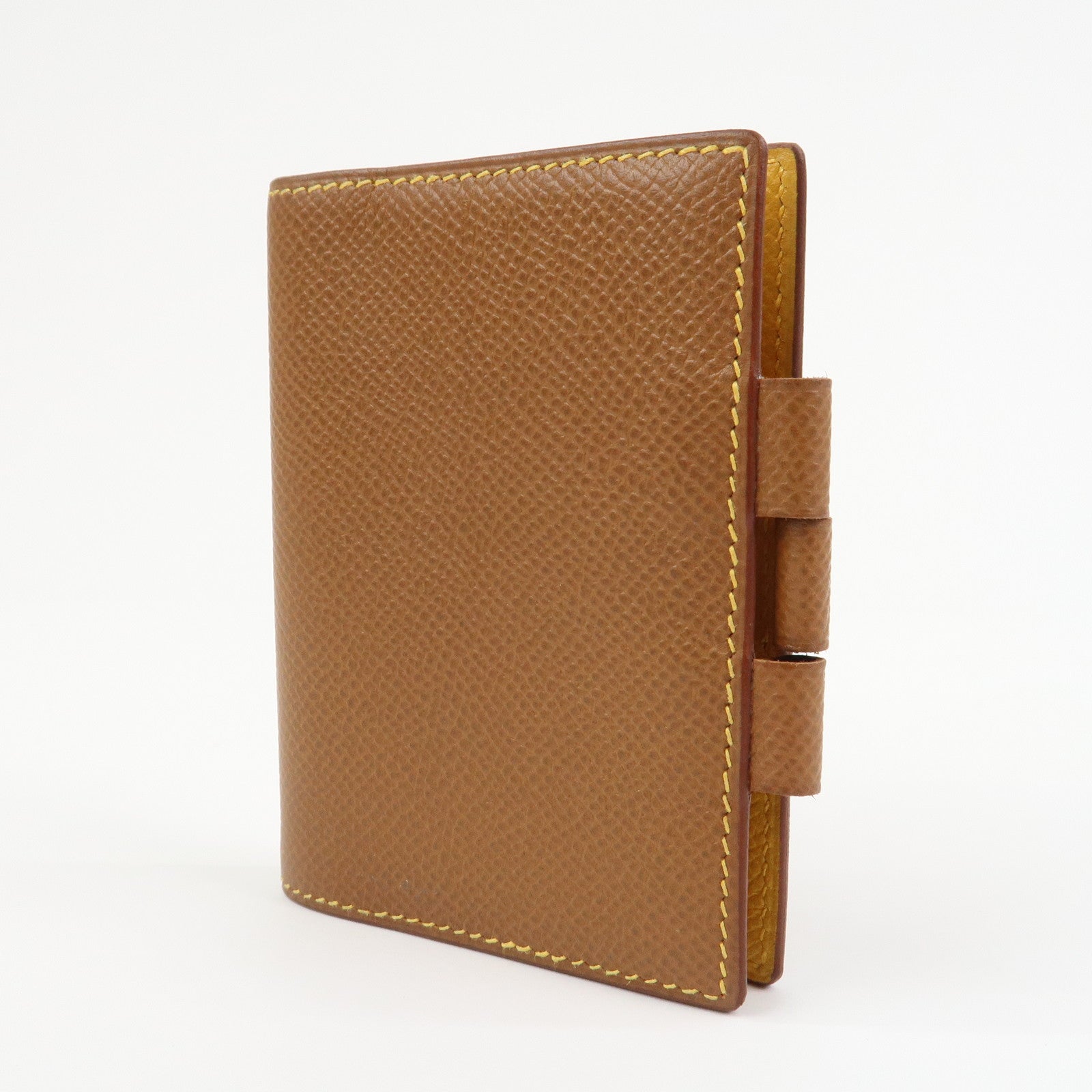 HERMES Agenda PM Leather Planner Cover □B Stamped Gold