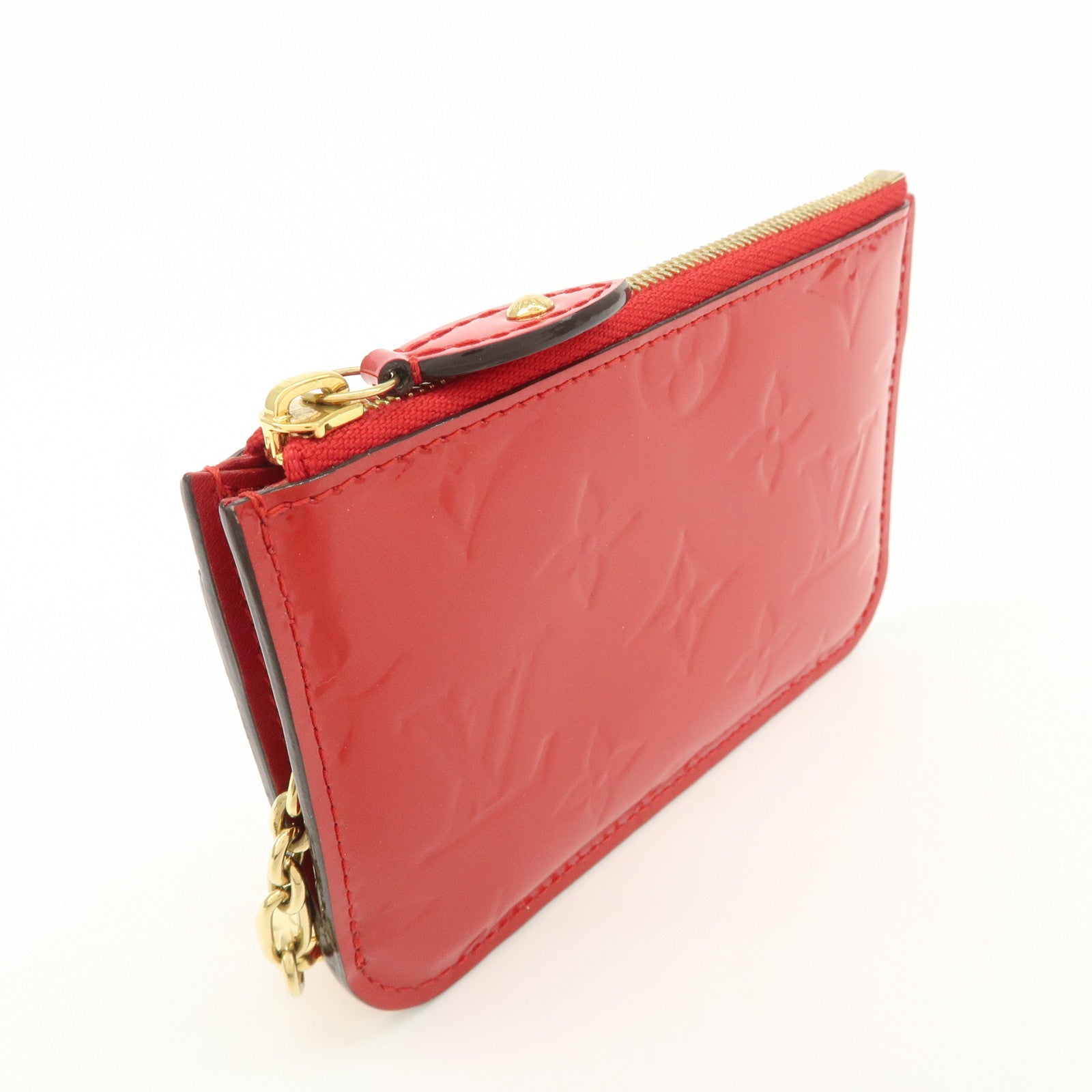 Louis Vuitton Monogram Vernis Pochette Cles NM Cerise M90214