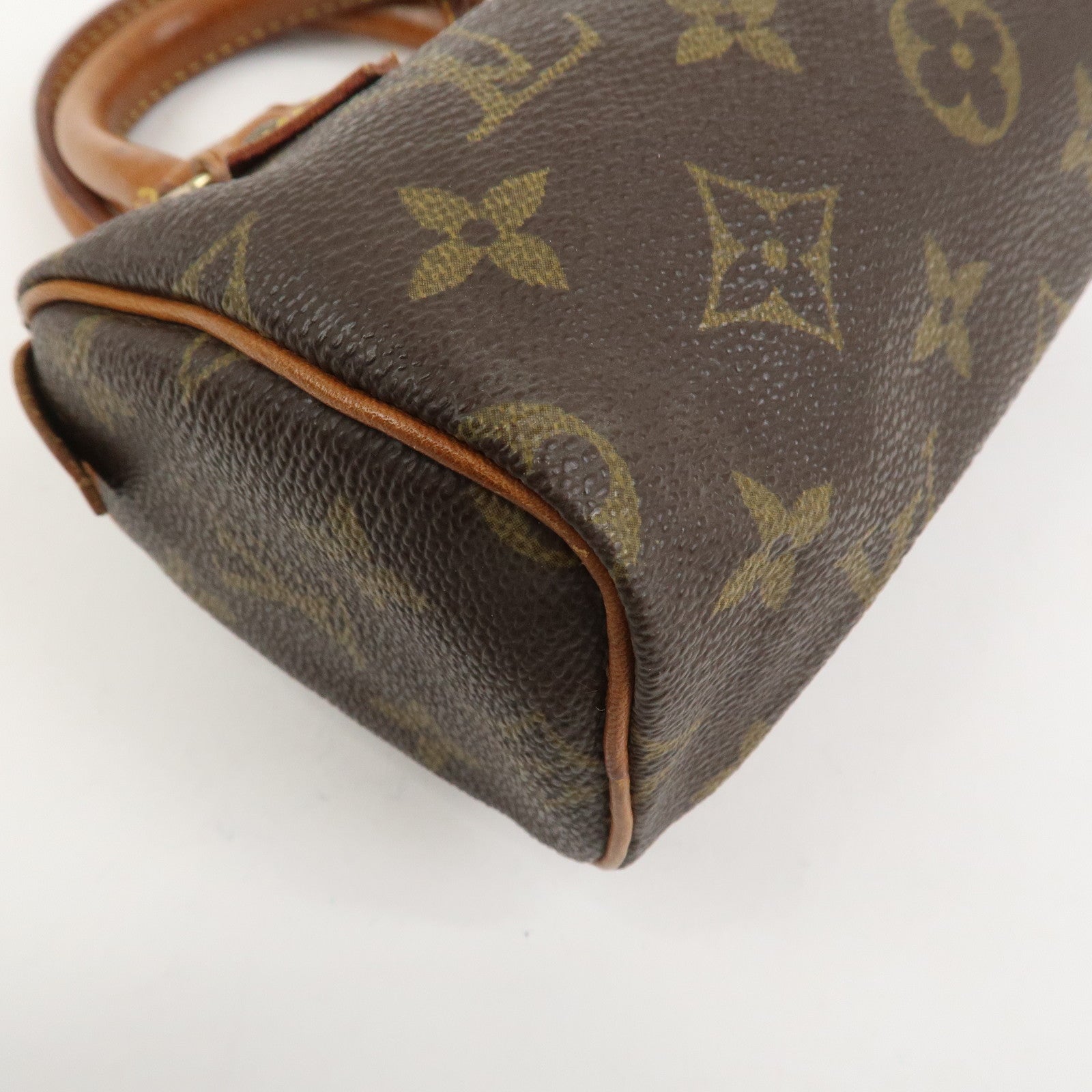 Louis Vuitton Monogram Mini Speedy Hand Bag Brown M41534