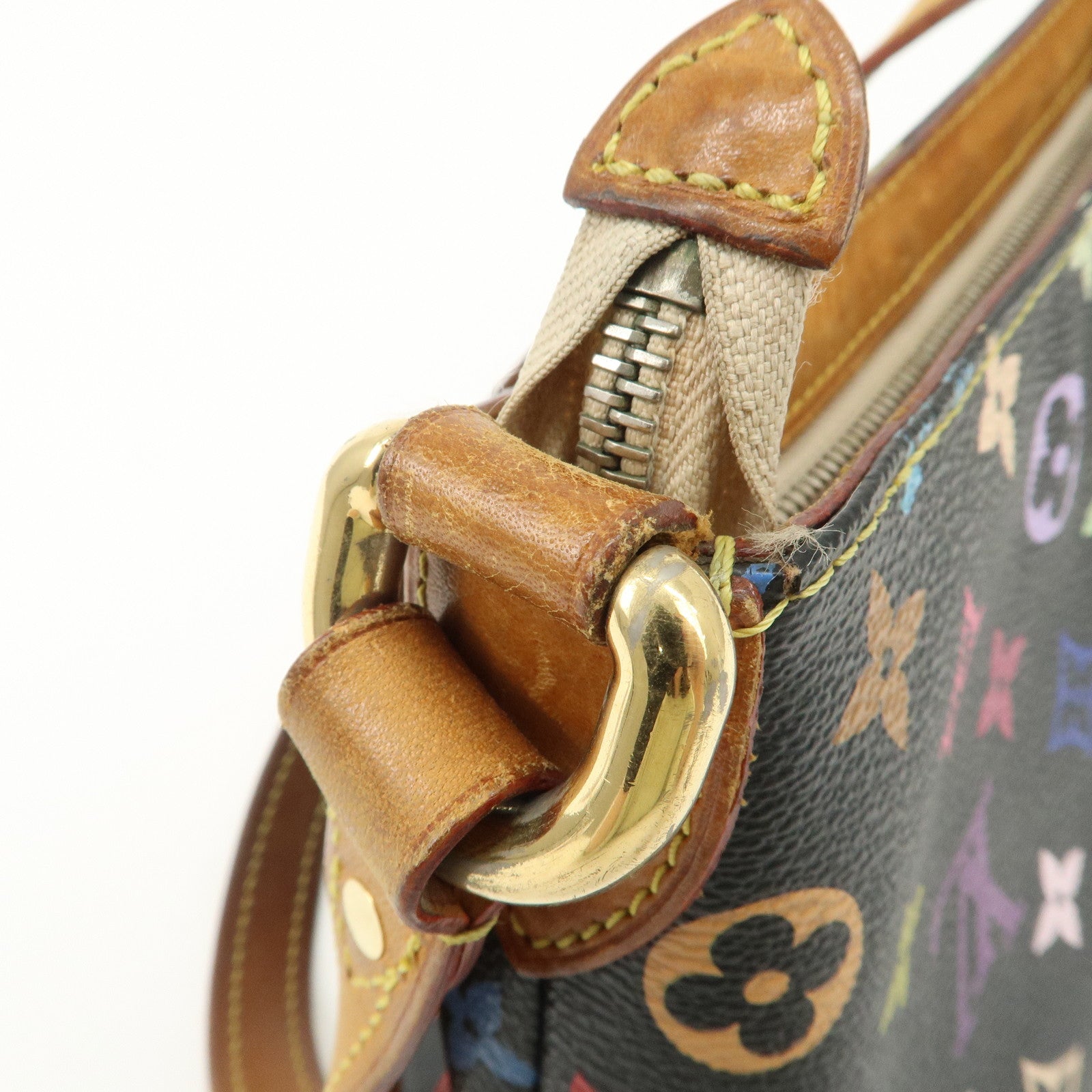 Louis Vuitton Monogram Multicolor Eliza Shoulder Bag Black M40099 Used