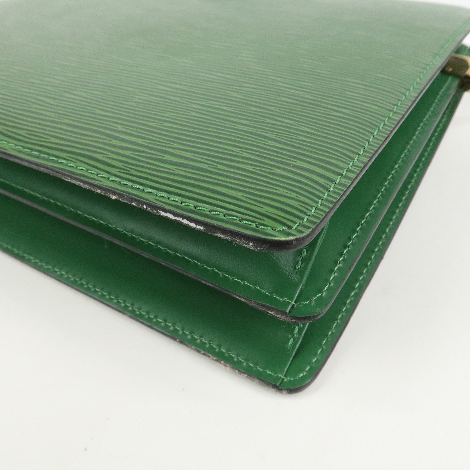 Louis Vuitton Epi Capucines Leather Shoulder Bag BorneoGreen M52344