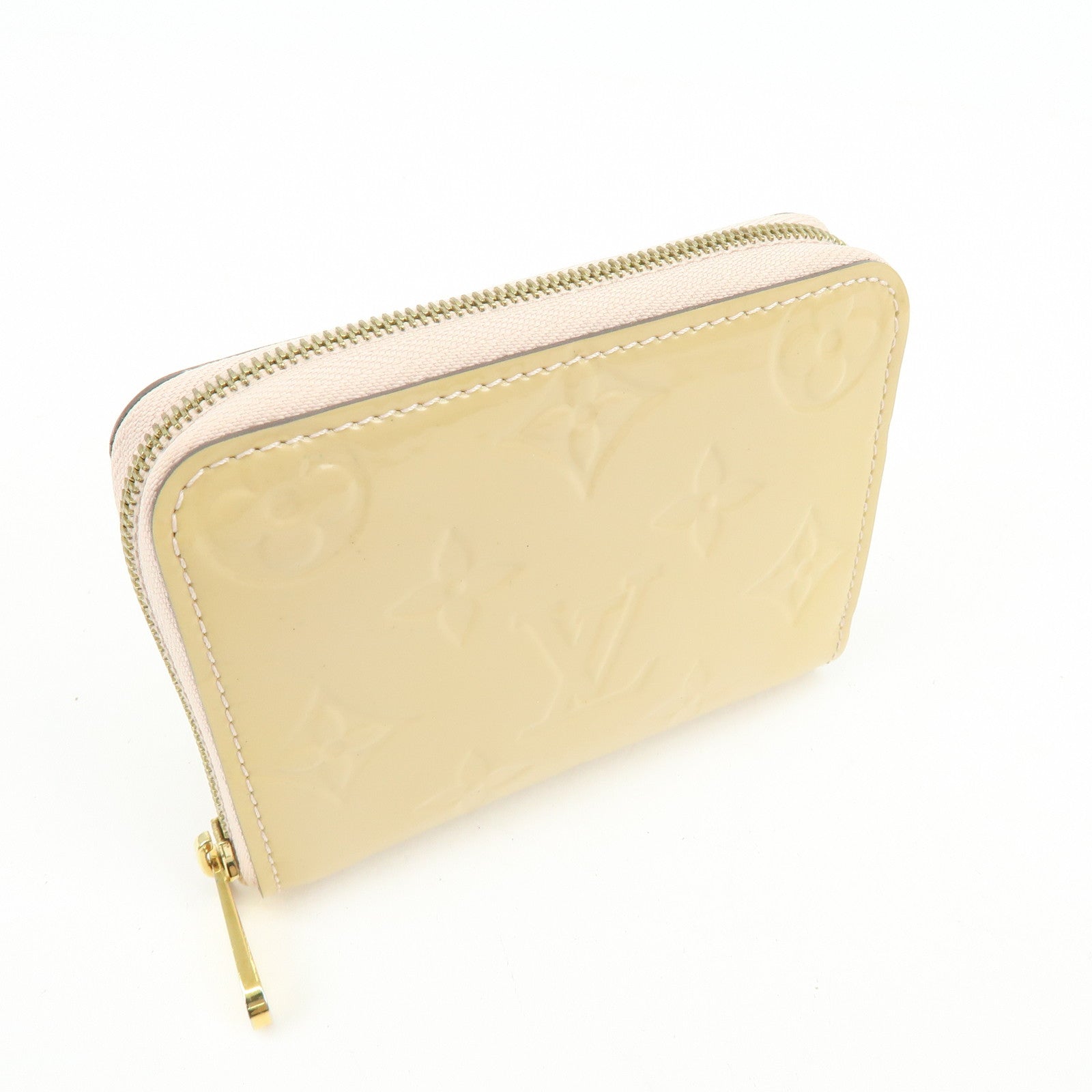 Louis Vuitton Monogram Vernis Zippy Coin Case Rose Florentin M91535