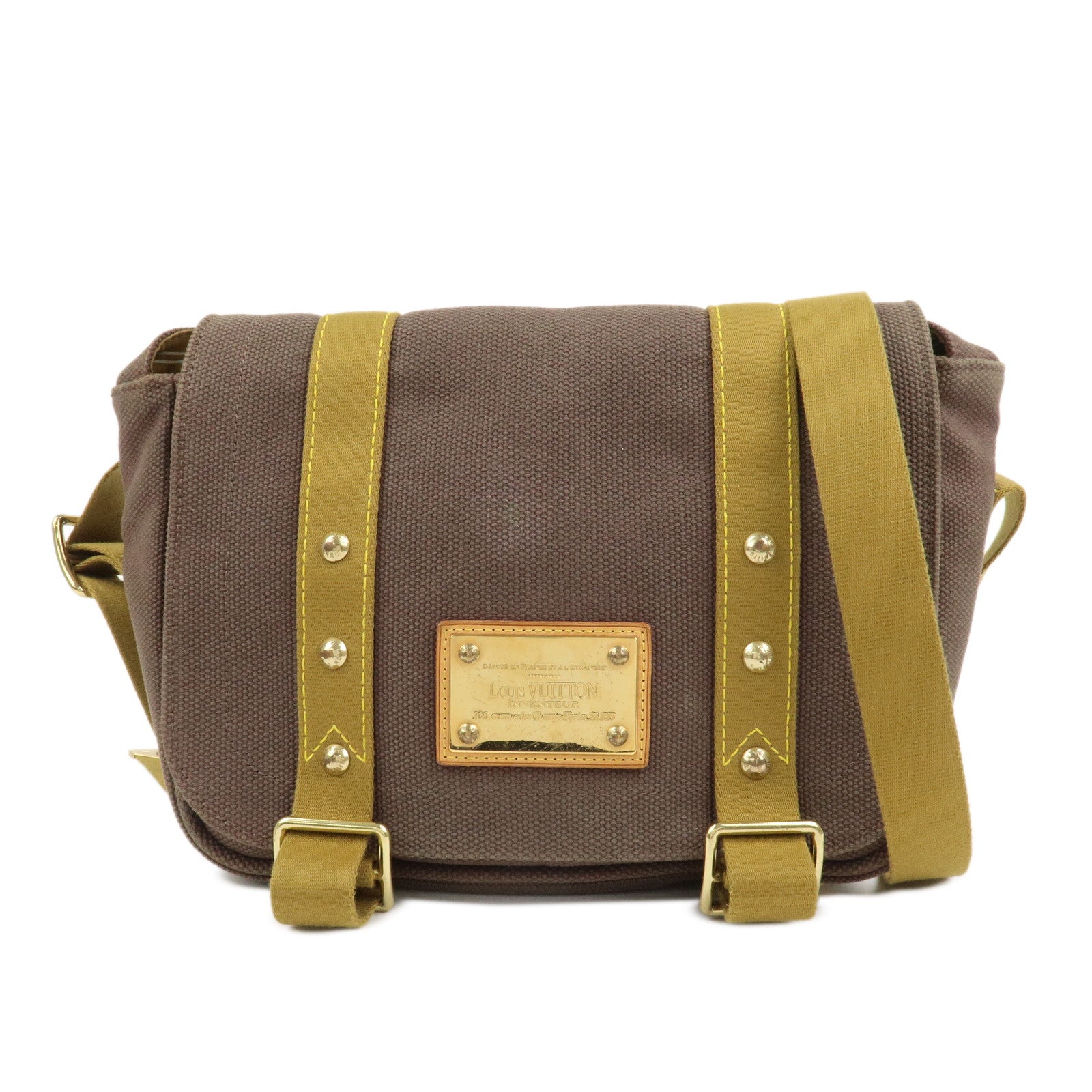 Louis Vuitton Antigua Besace PM Shoulder Bag Brown M40080