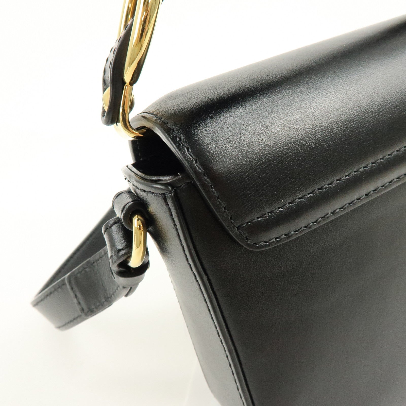 Chloe See By Chloe Leather 2Way Bag Shoulder Bag Hand Bag Black