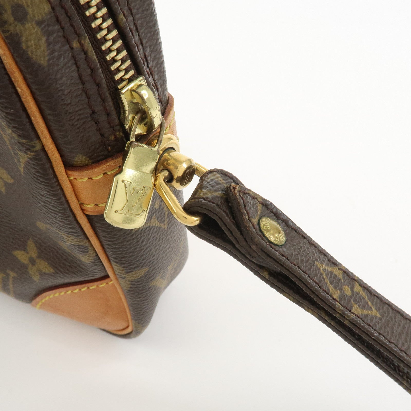 Louis Vuitton Monogram Marly Dragonne GM Clutch Bag Brown M51825