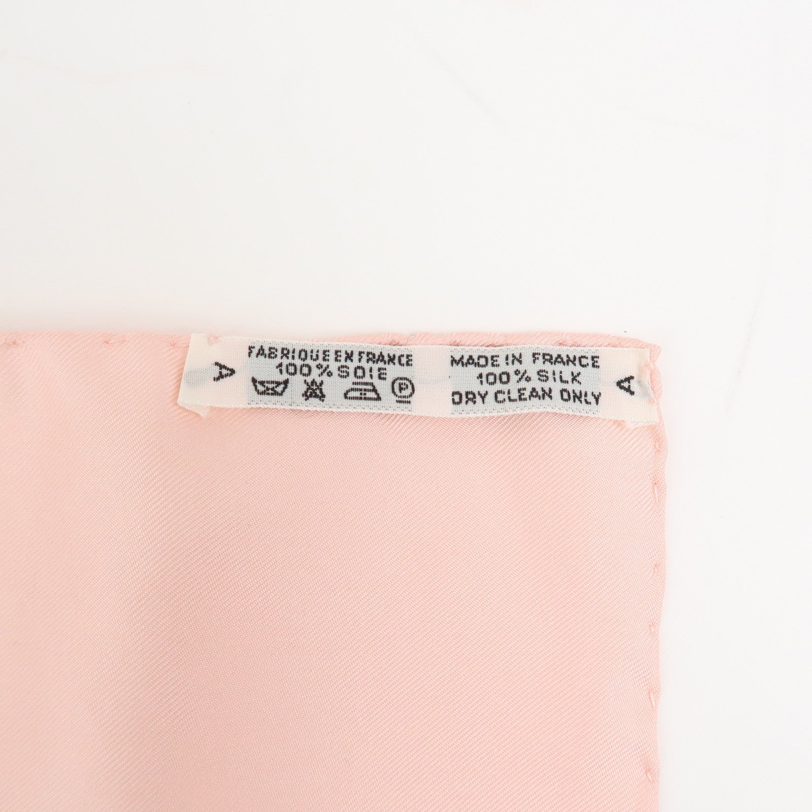HERMES Carre 90 Silk 100% Scarf BRIDES DE GALA White Pink