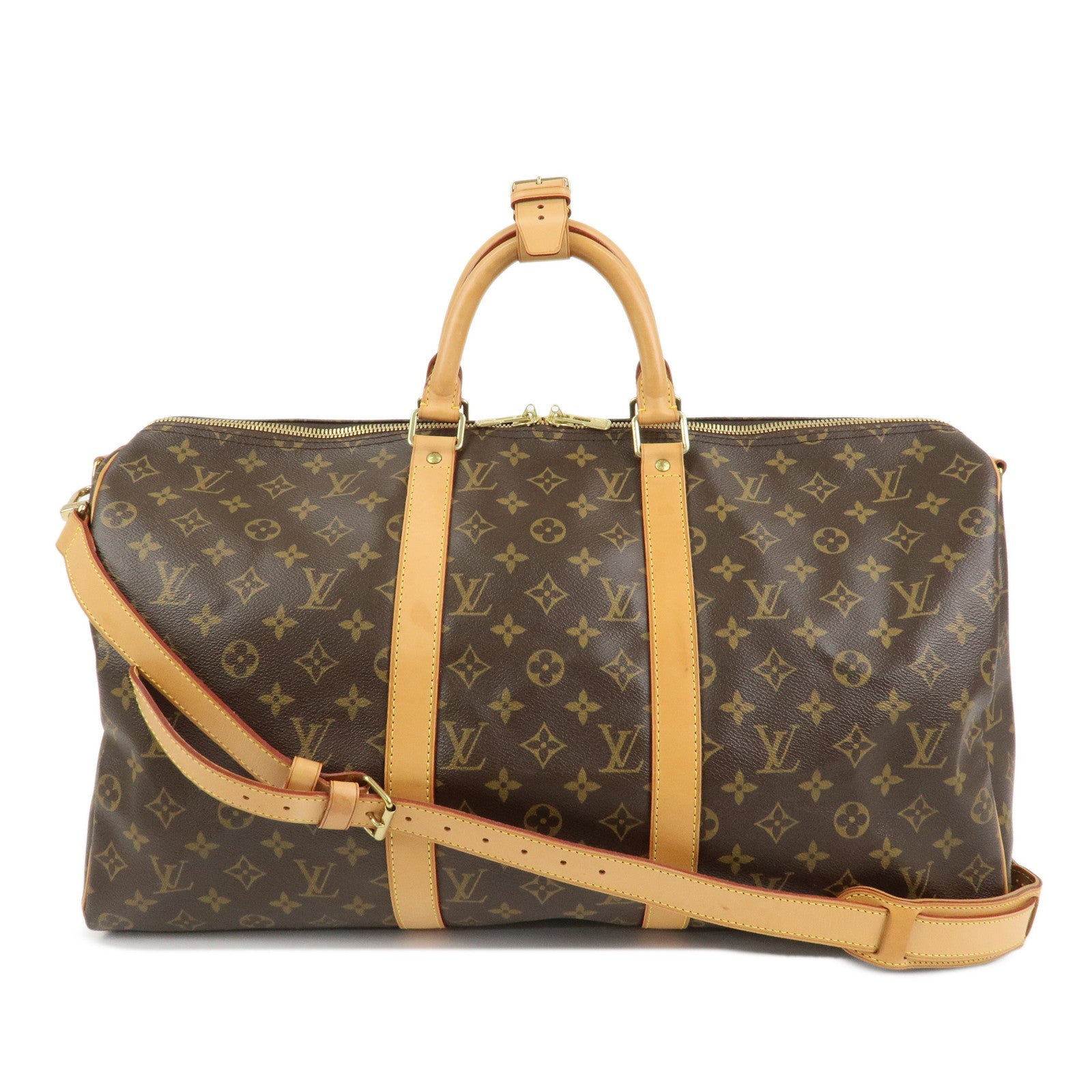 Louis Vuitton Monogram Keep All 50 Bandouliere Boston Bag M41416