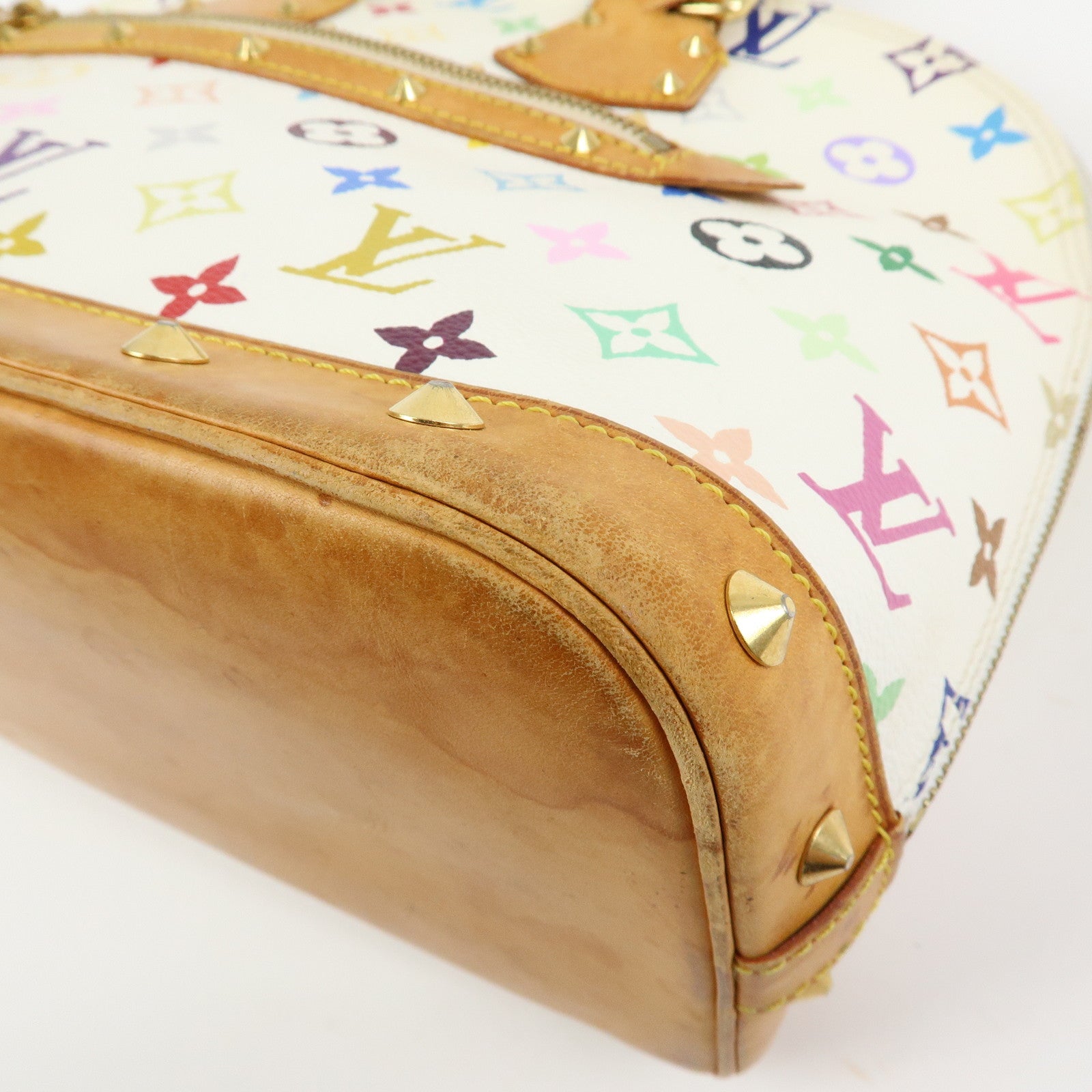 Louis Vuitton Monogram Multicolor Alma PM Hand Bag Blanc M92647