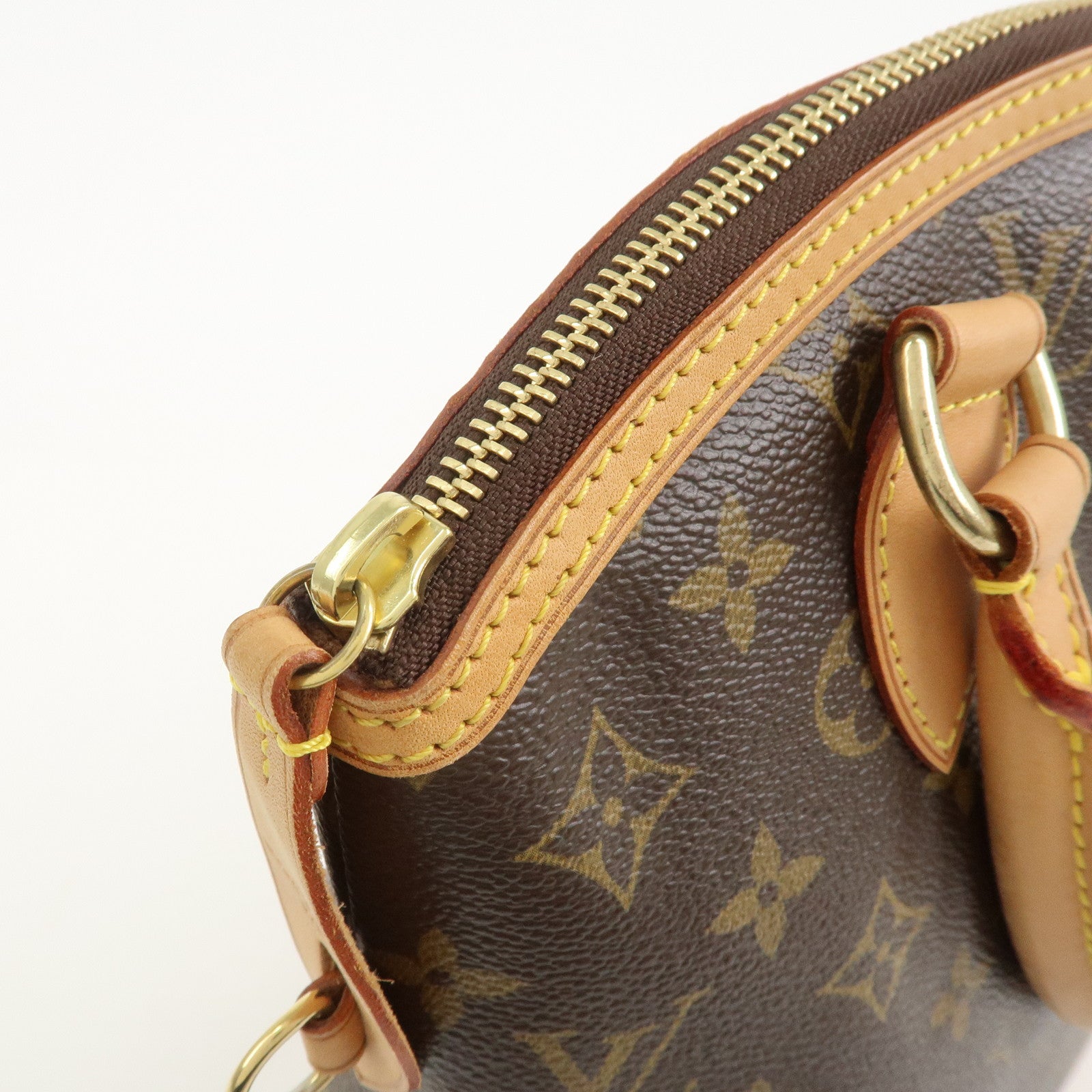 Louis Vuitton Monogram Lockit PM Hand Bag Tote Bag Brown M40102