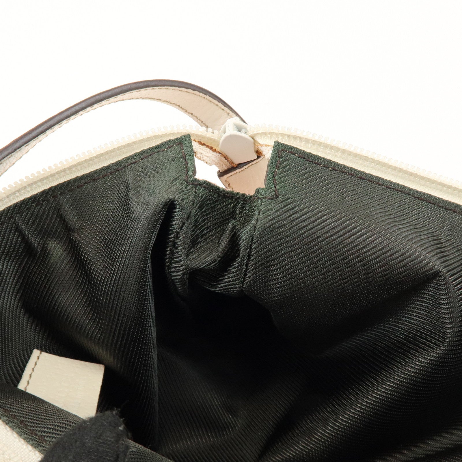 GUCCI Abbey GG Canvas Leather Accessory Pouch Hand Bag Pink 45750