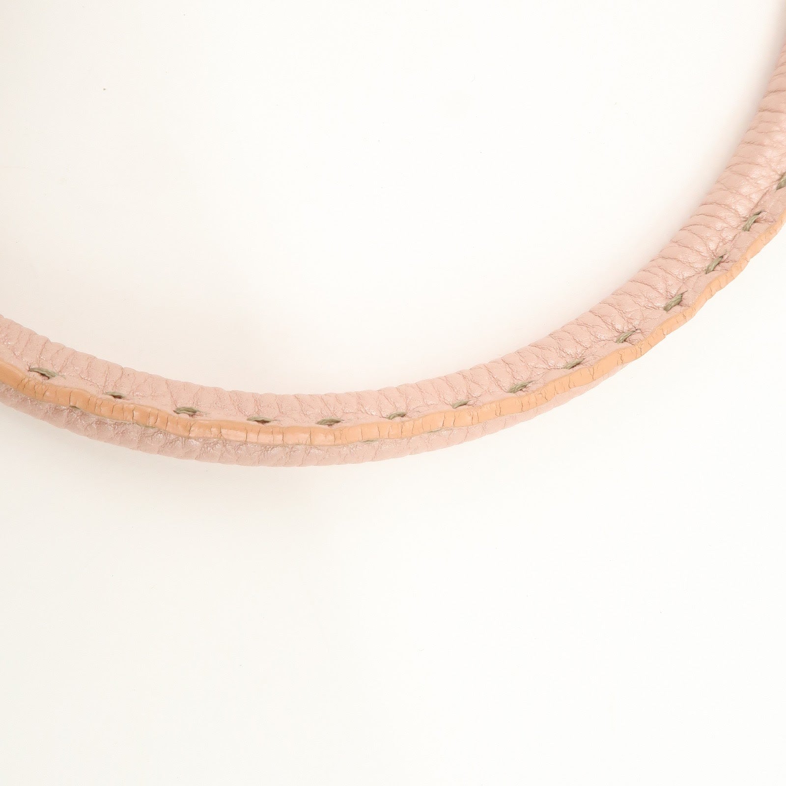 FENDI Seleria Linda Leather Shoulder Bag Hand Bag Pink 8BR442