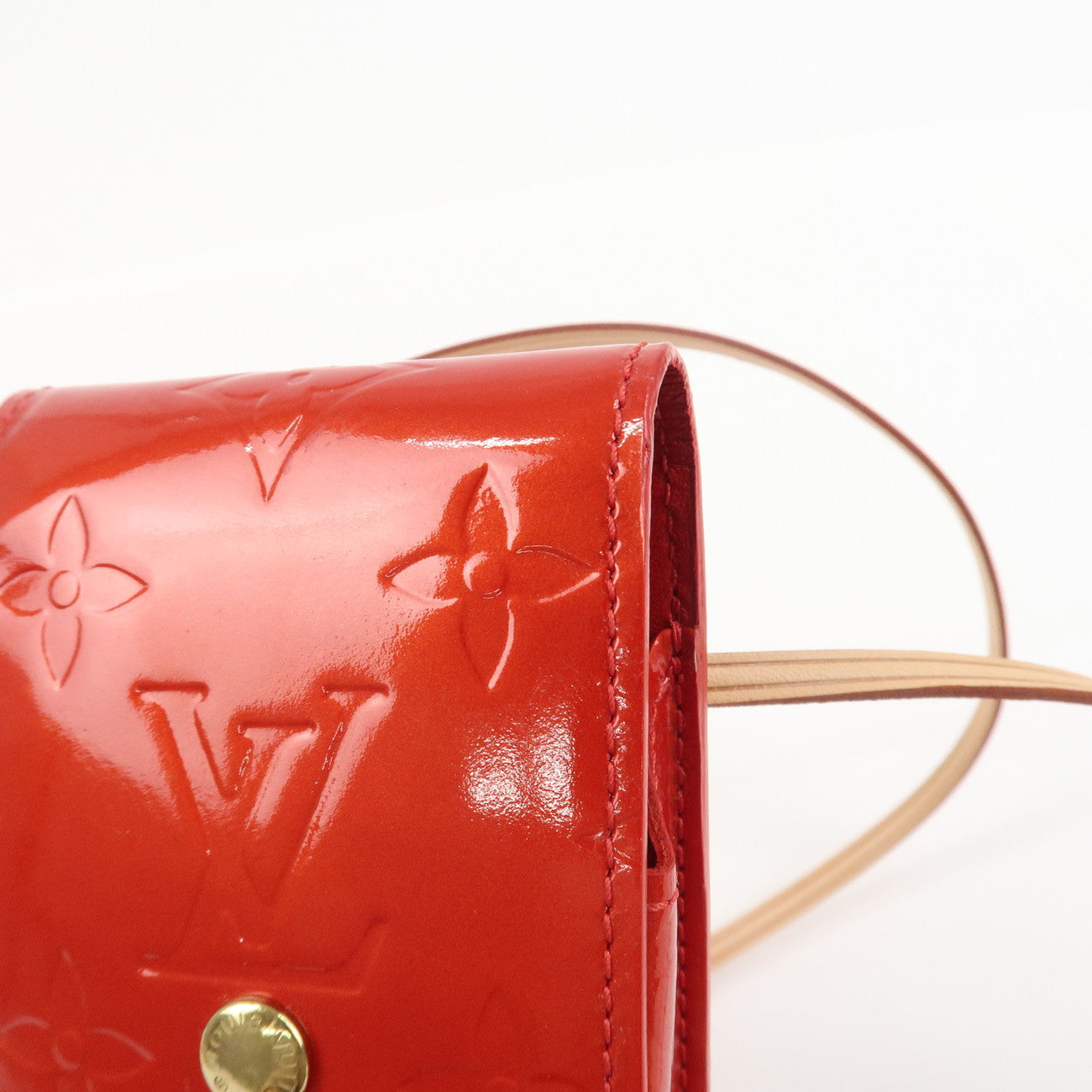 Louis Vuitton Monogram Vernis Green Cigarette Case Rouge M91155