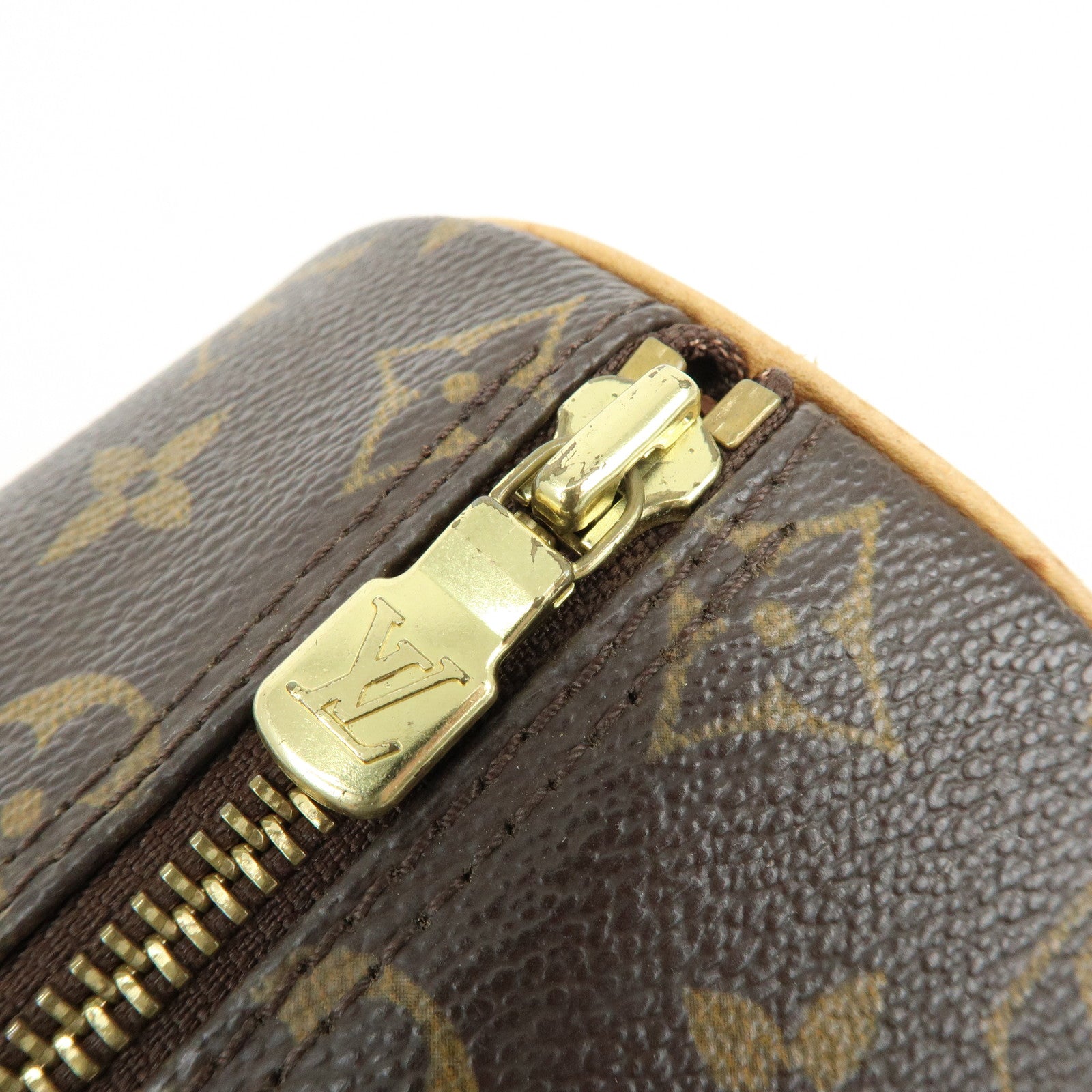 Louis Vuitton Monogram Papillon 26 Hand Bag Brown M51386