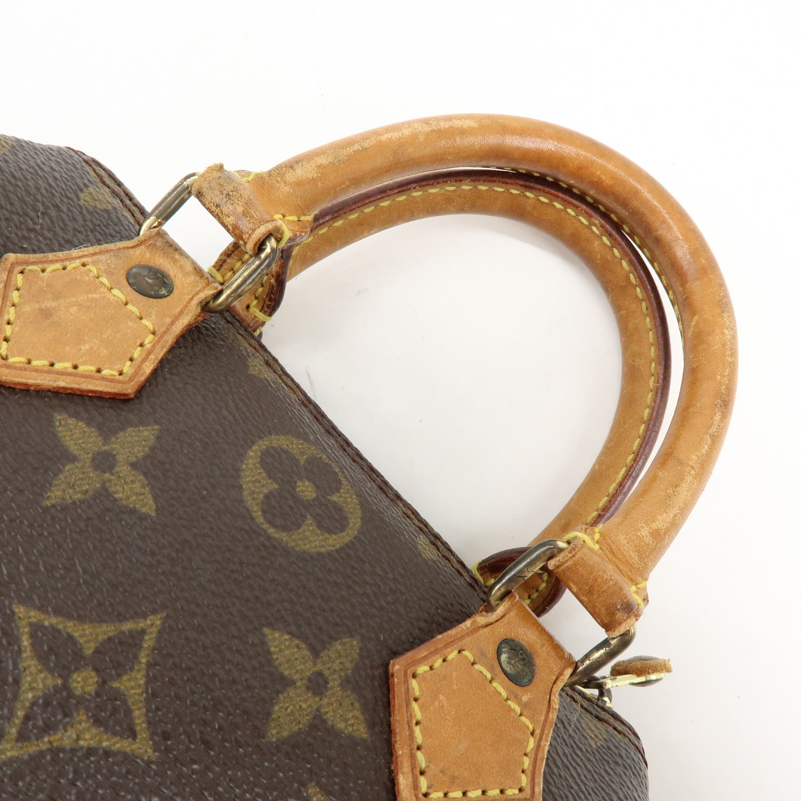 Louis Vuitton Monogram Mini Speedy Hand Bag Brown M41534
