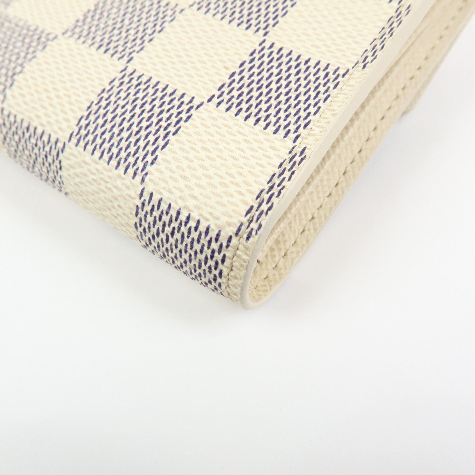 Louis Vuitton Damier Azur Compact Wallet Portefeuille Koala N60013
