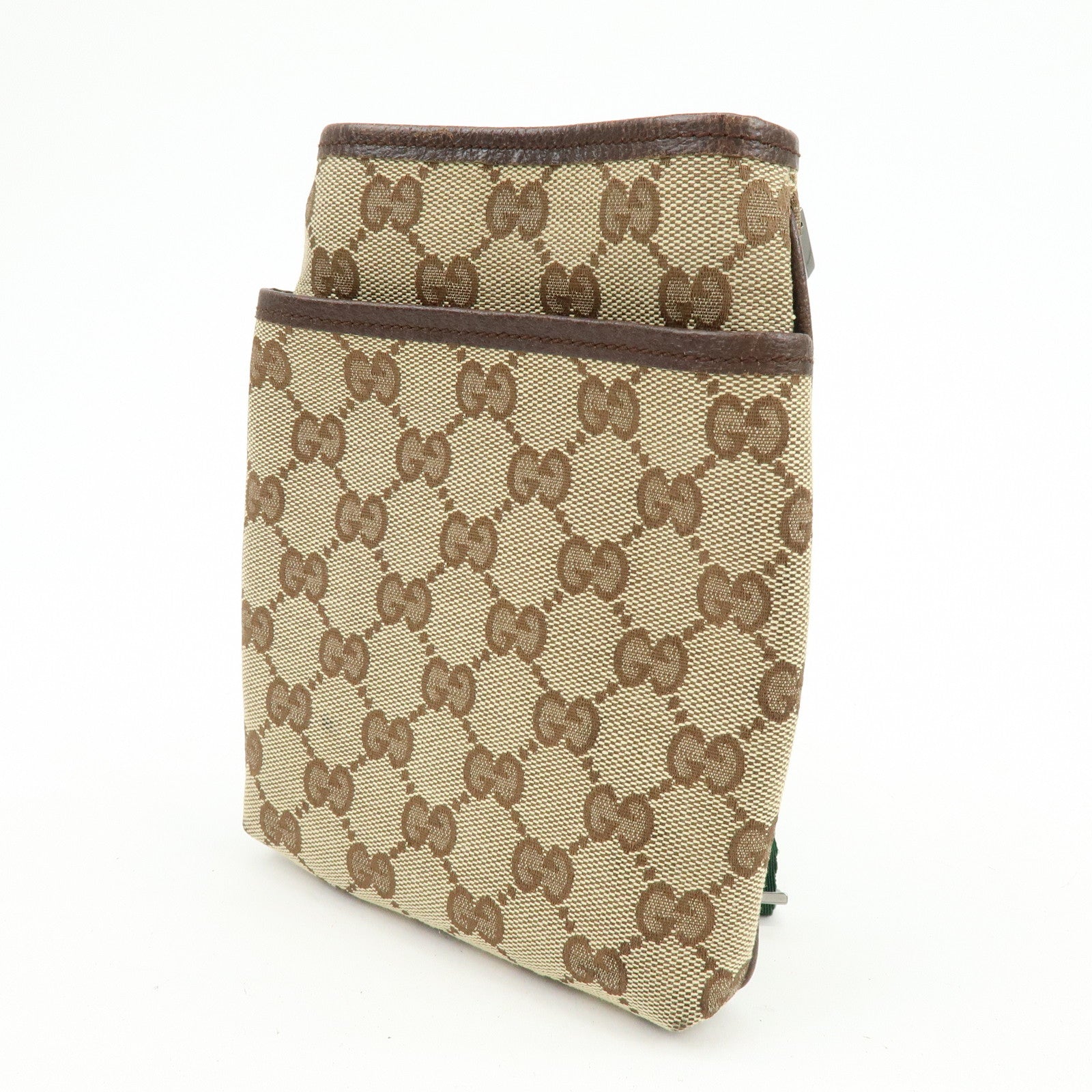 GUCCI Sherry GG Canvas Shoulder Crossbody Bag Beige Brown 141863