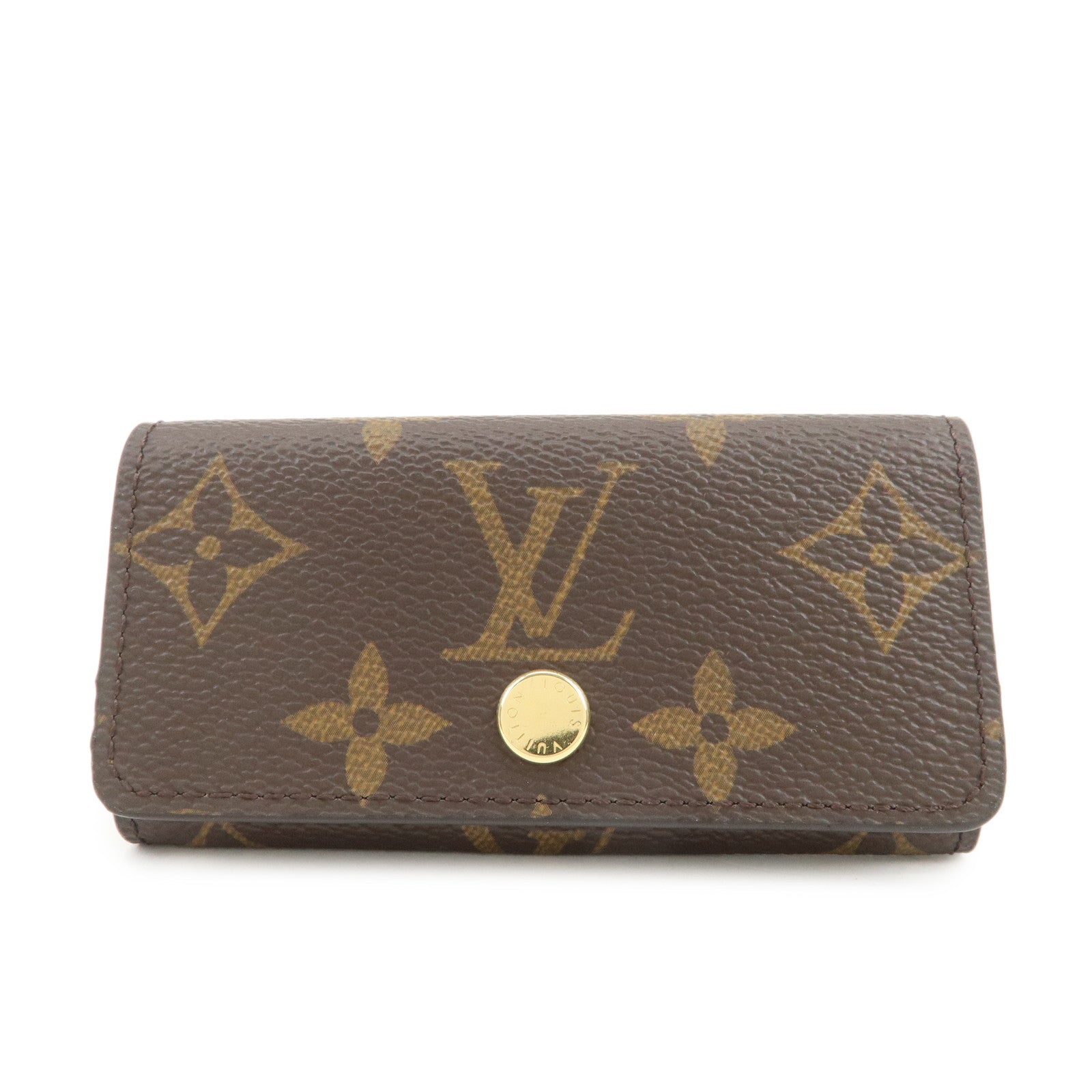 Louis Vuitton Monogram Multicles 4 Key Case Key Holder Brown M6263