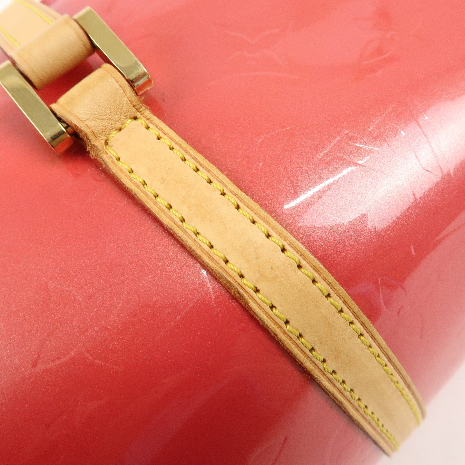 Louis Vuitton Monogram Vernis Bedford Hand Bag Framboise M9133F