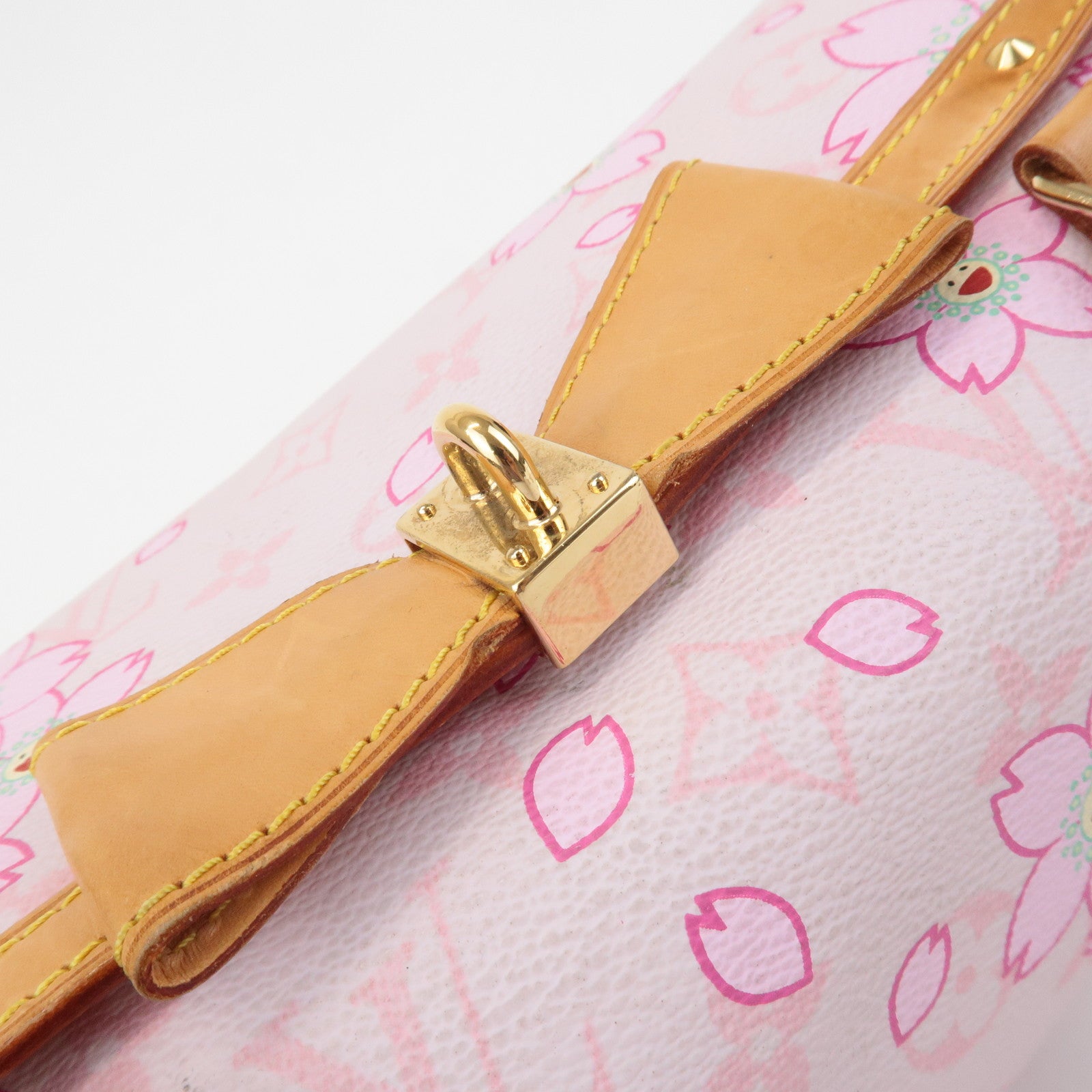 Louis Vuitton Monogram Cherry Blossom Papillon Hand Bag Rose M92010 Used