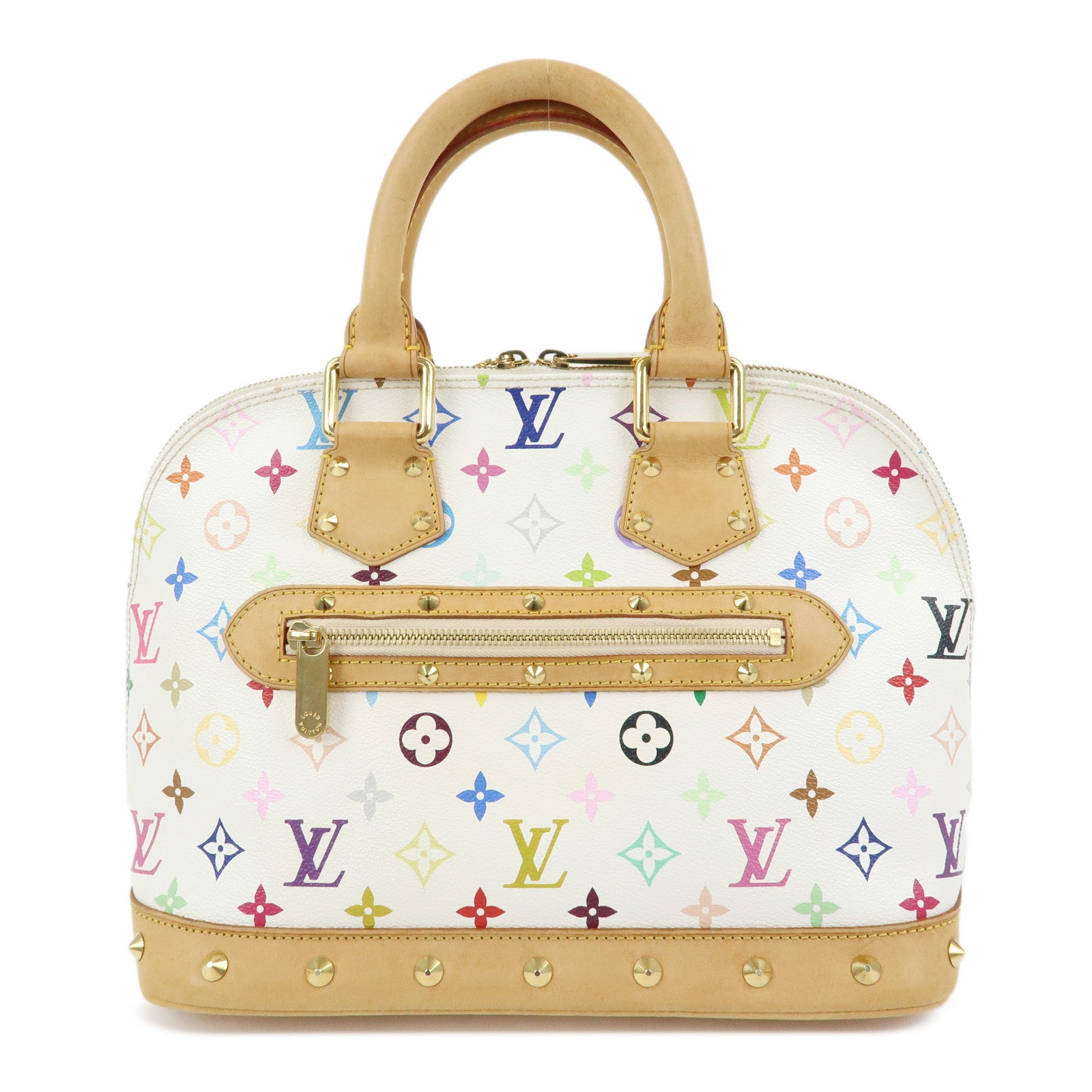 Louis Vuitton Monogram Alma PM Hand Bag Blanc Multicolor M92647