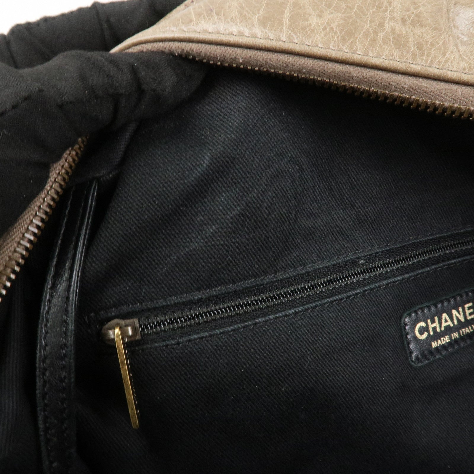 CHANEL Matelasse Leather 2Way Hand Bag Tote Bag Shoulder Bag Brown
