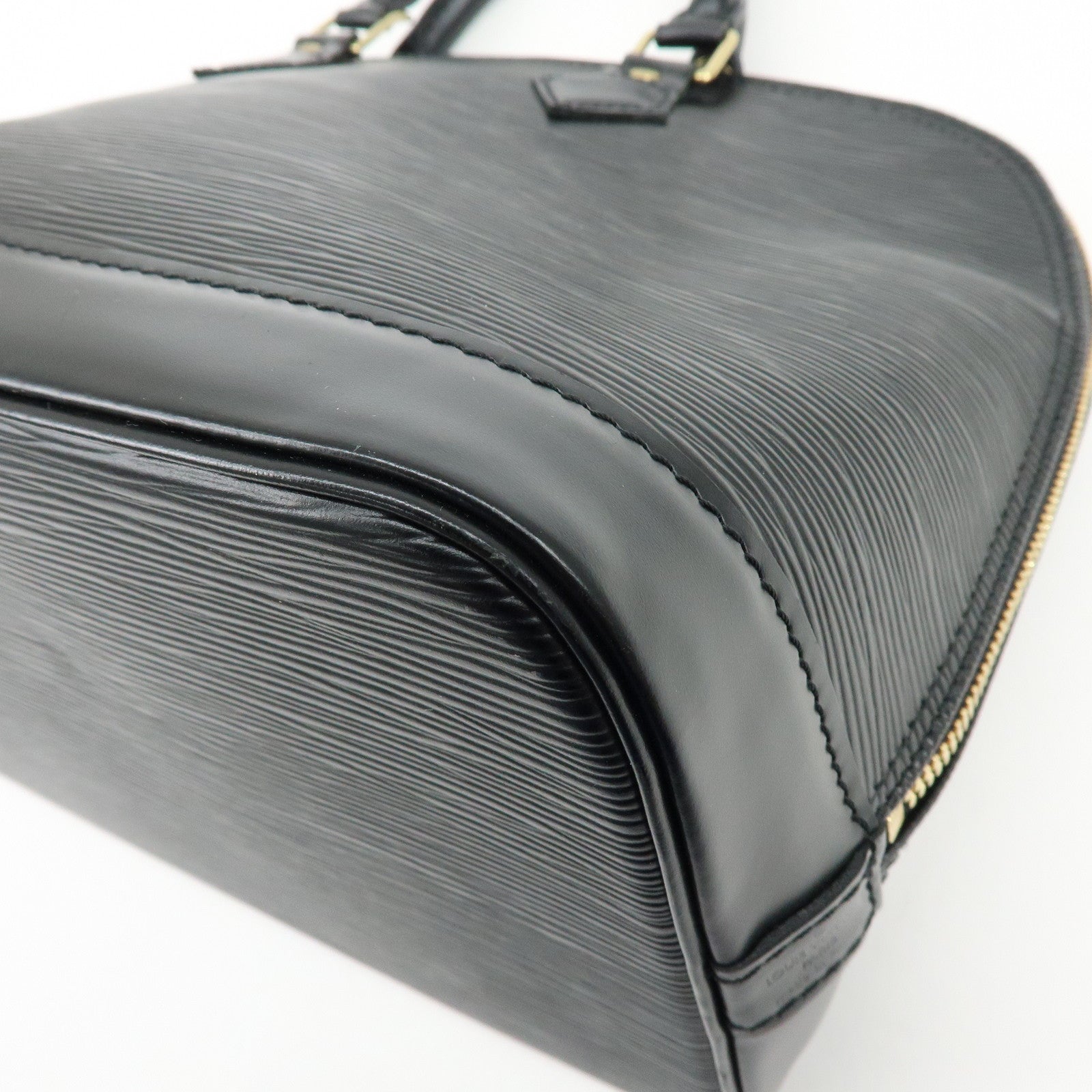 Louis Vuitton Epi Alma Hand Bag Noir Black M52142