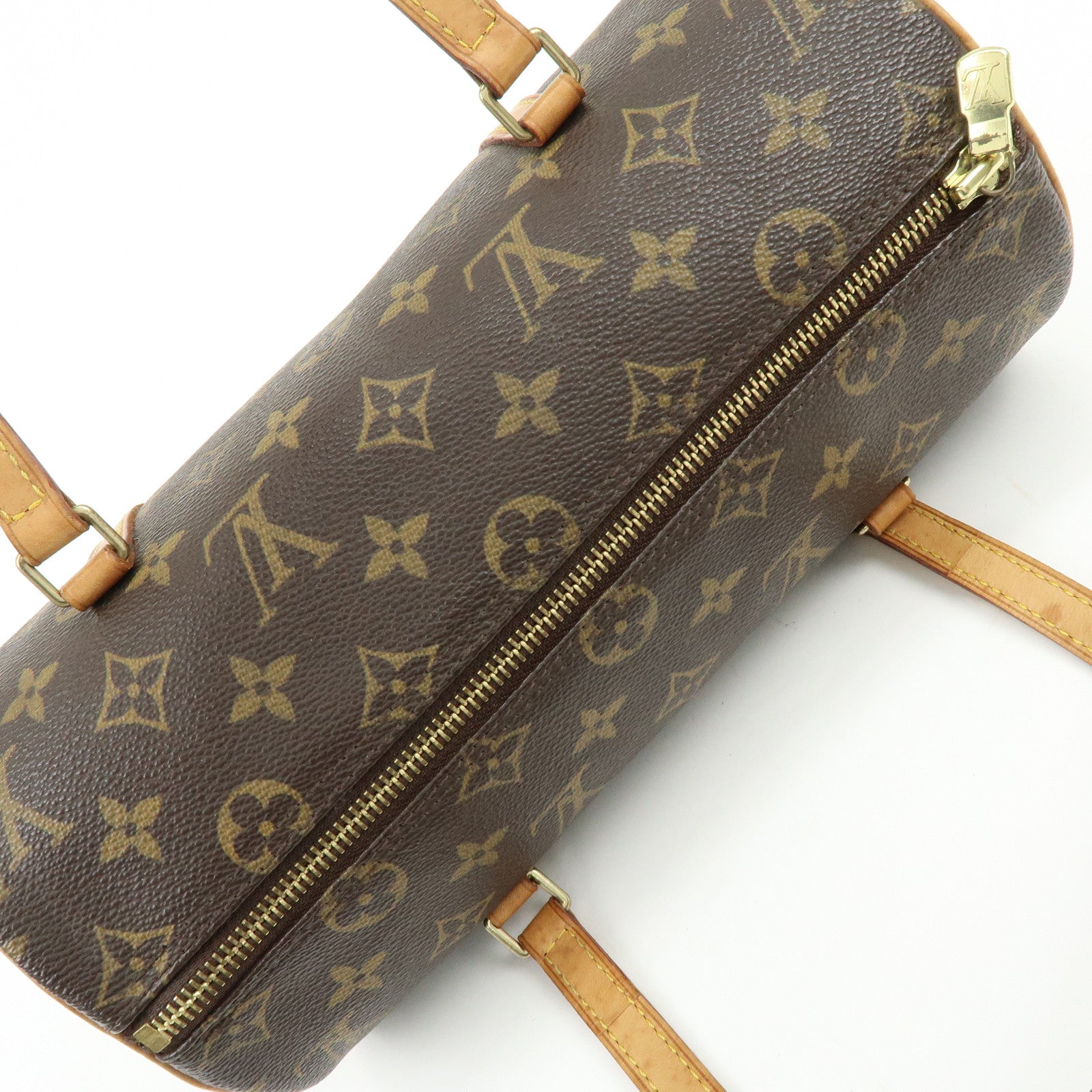 Louis Vuitton Monogram Papillon 26 Hand Bag Brown M51386