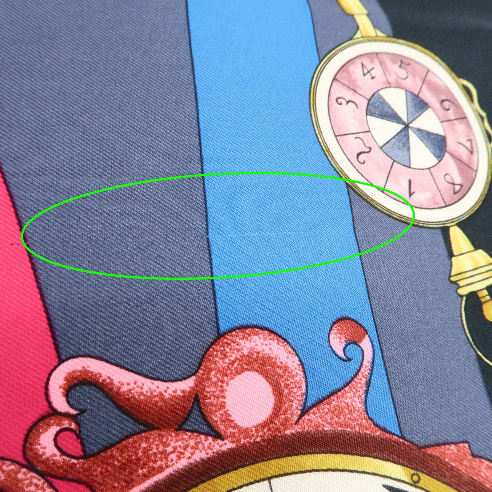 HERMES Carre90 Silk100% Parmi les fleurs je compte les heures Scarf